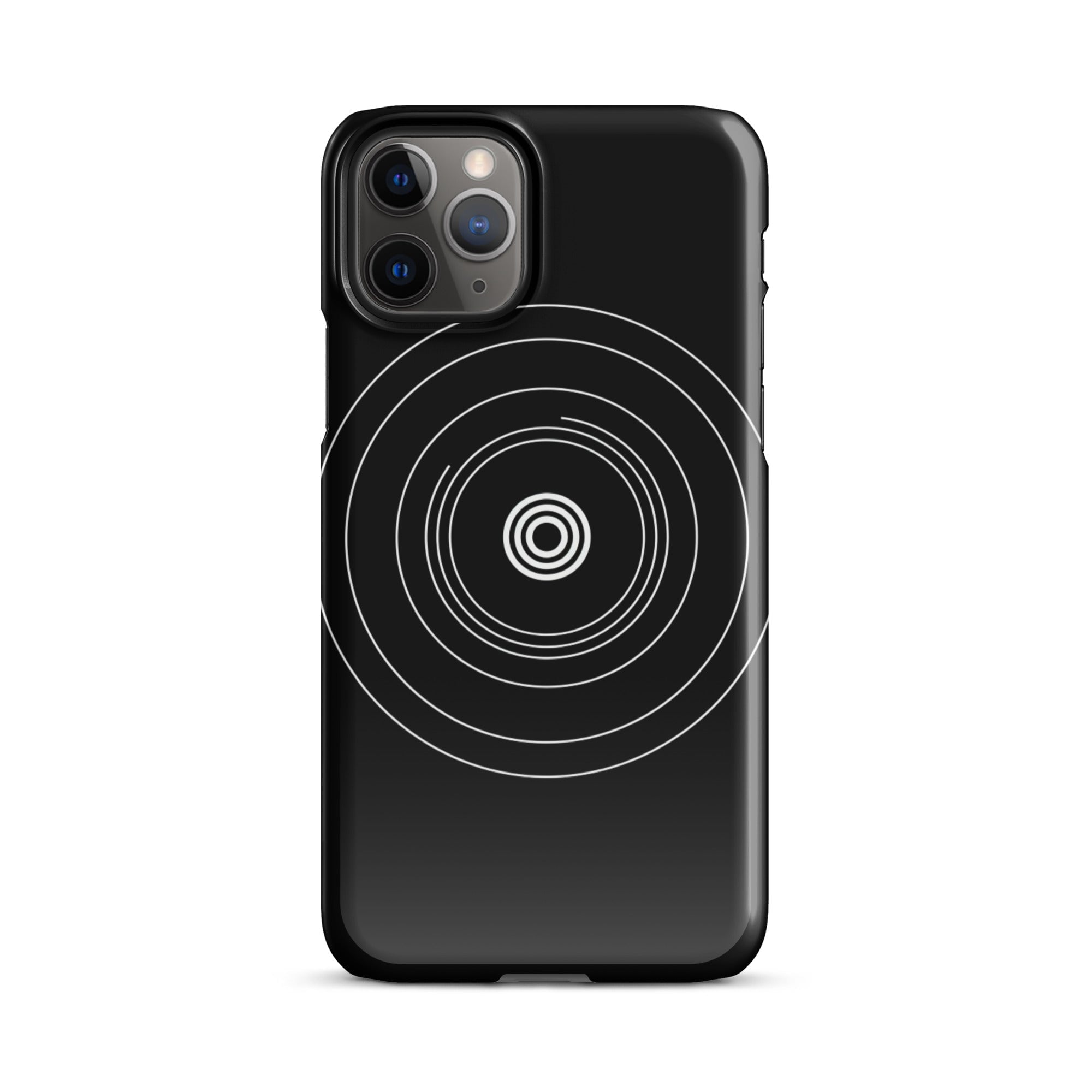 JetGirl Art Phone Case Glossy Hard Case / iPhone 11 Pro Black Circle Phone case for iPhone