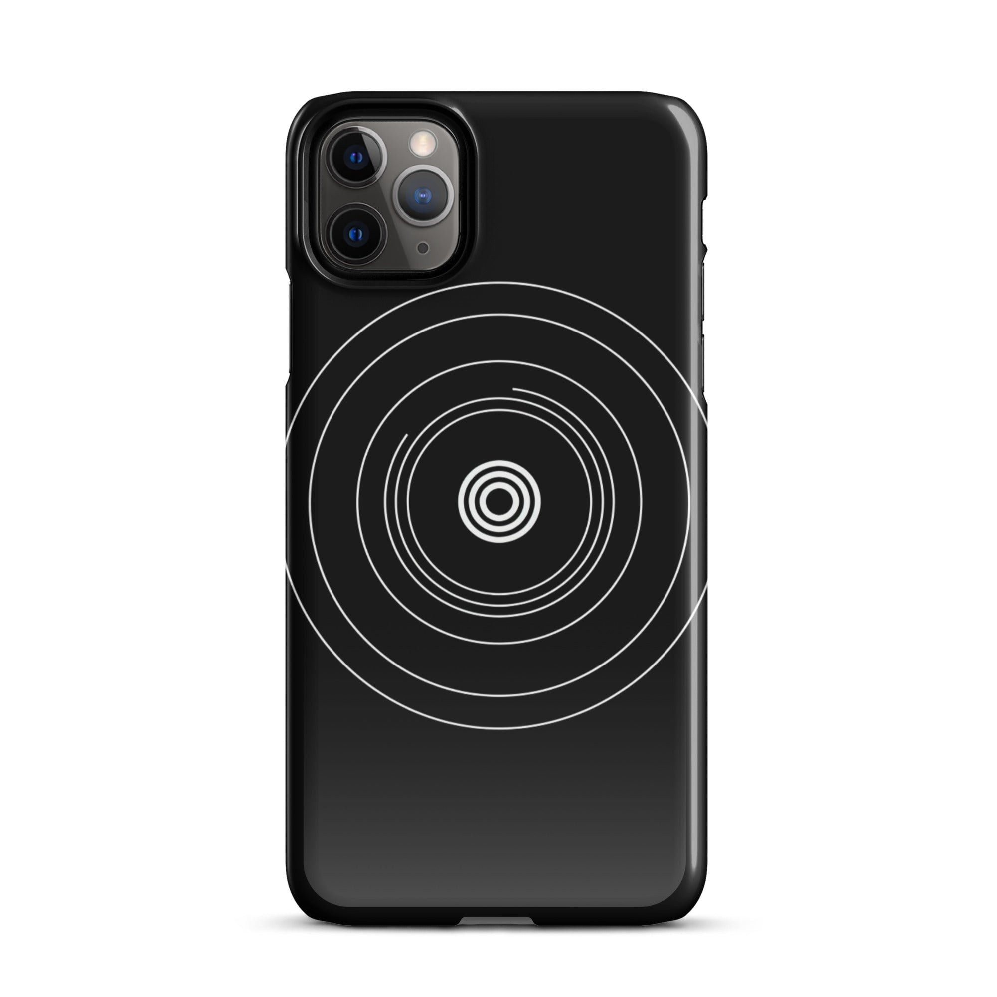 JetGirl Art Phone Case Glossy Hard Case / iPhone 11 Pro Max Black Circle Phone case for iPhone