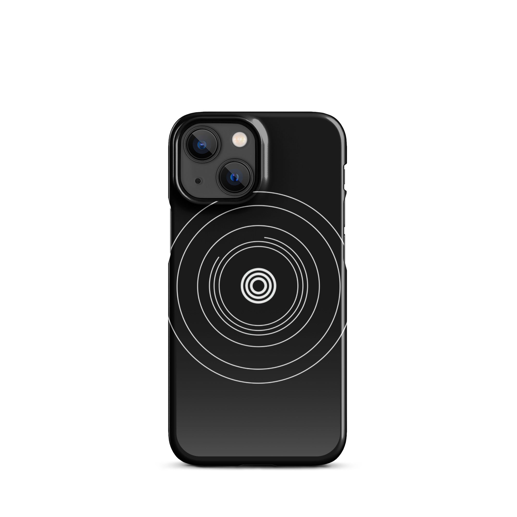 JetGirl Art Phone Case Glossy Hard Case / iPhone 13 Mini Black Circle Phone case for iPhone
