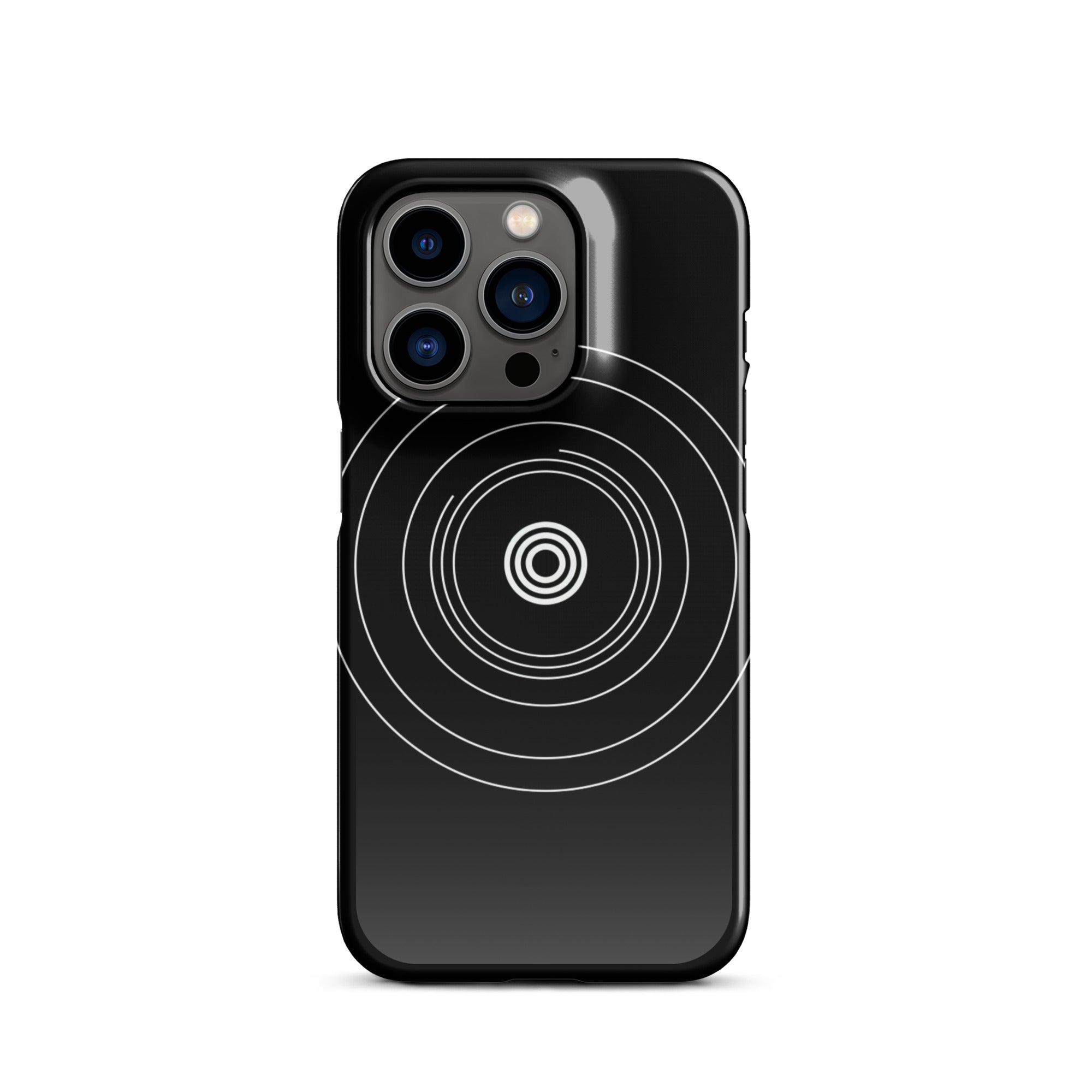 JetGirl Art Phone Case Glossy Hard Case / iPhone 14 Pro Black Circle Phone case for iPhone