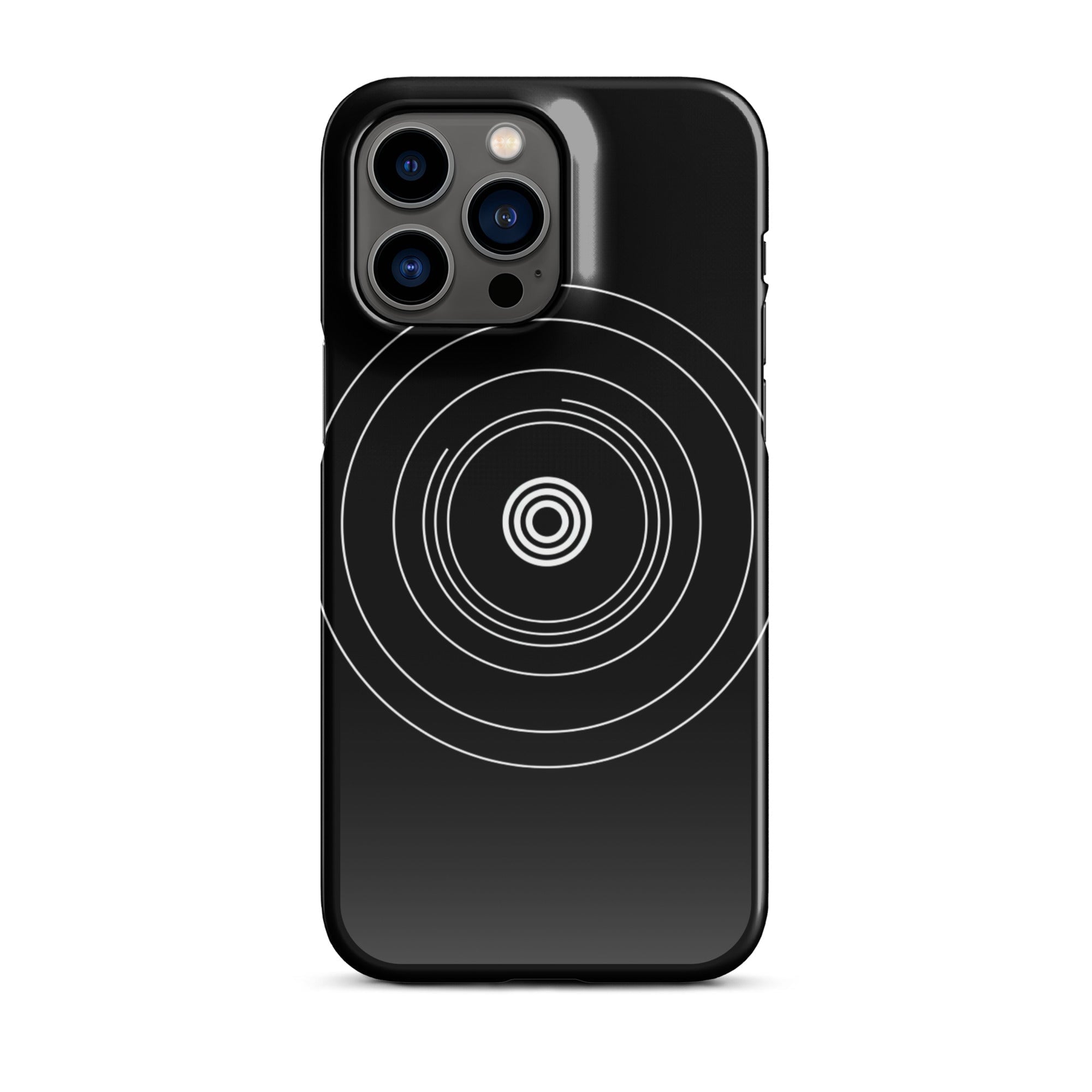 JetGirl Art Phone Case Glossy Hard Case / iPhone 14 Pro Max Black Circle Phone case for iPhone