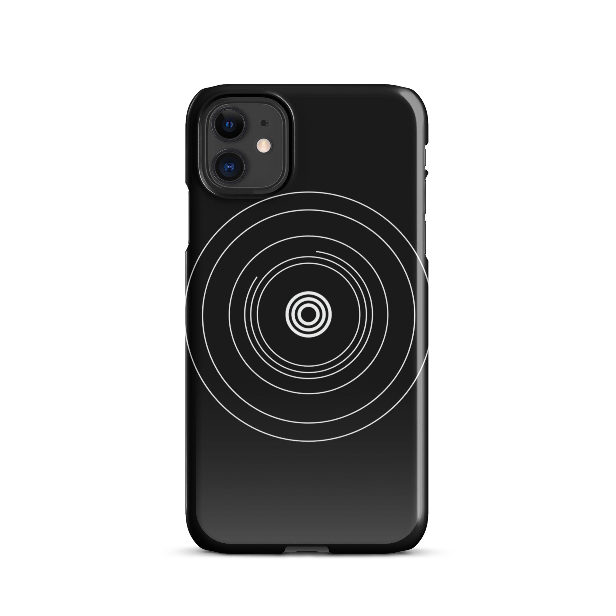 JetGirl Art Phone Case Glossy Snap Case / iPhone 11 Black Circle Phone case for iPhone