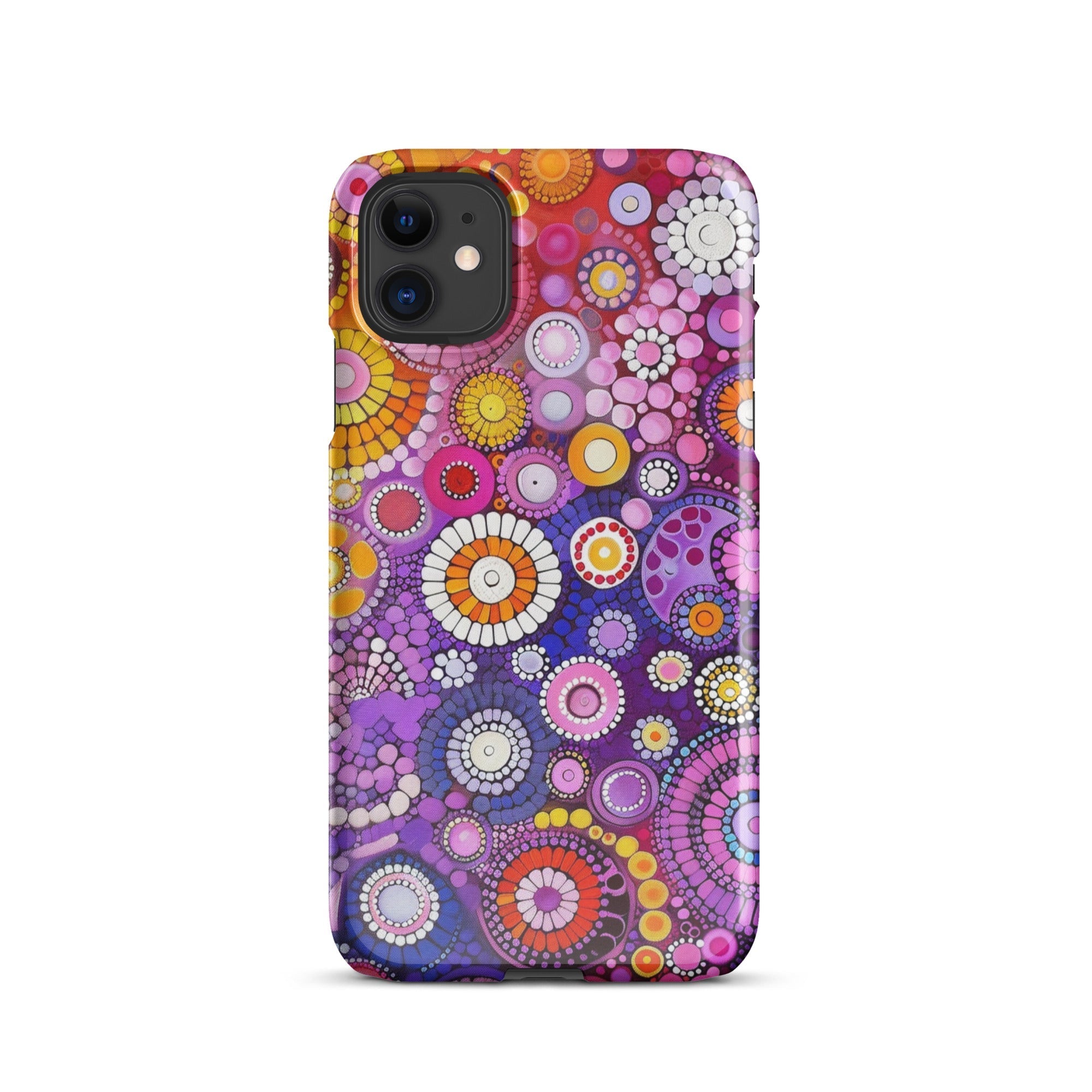 JetGirl Art Phone Case Glossy Snap Case / iPhone 11 Folk Art Phone case for iPhone