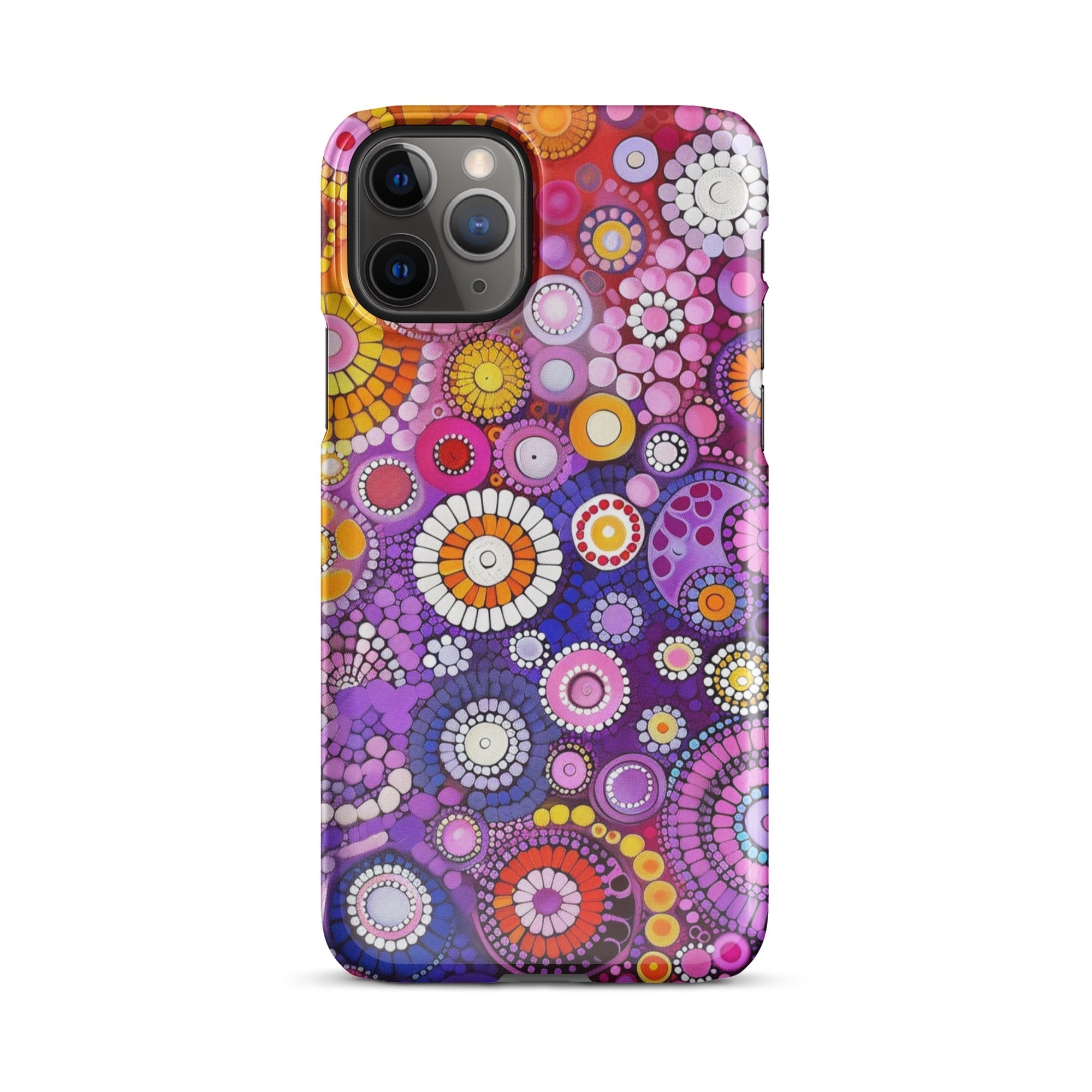 JetGirl Art Phone Case Glossy Snap Case / iPhone 11 Pro Folk Art Phone case for iPhone