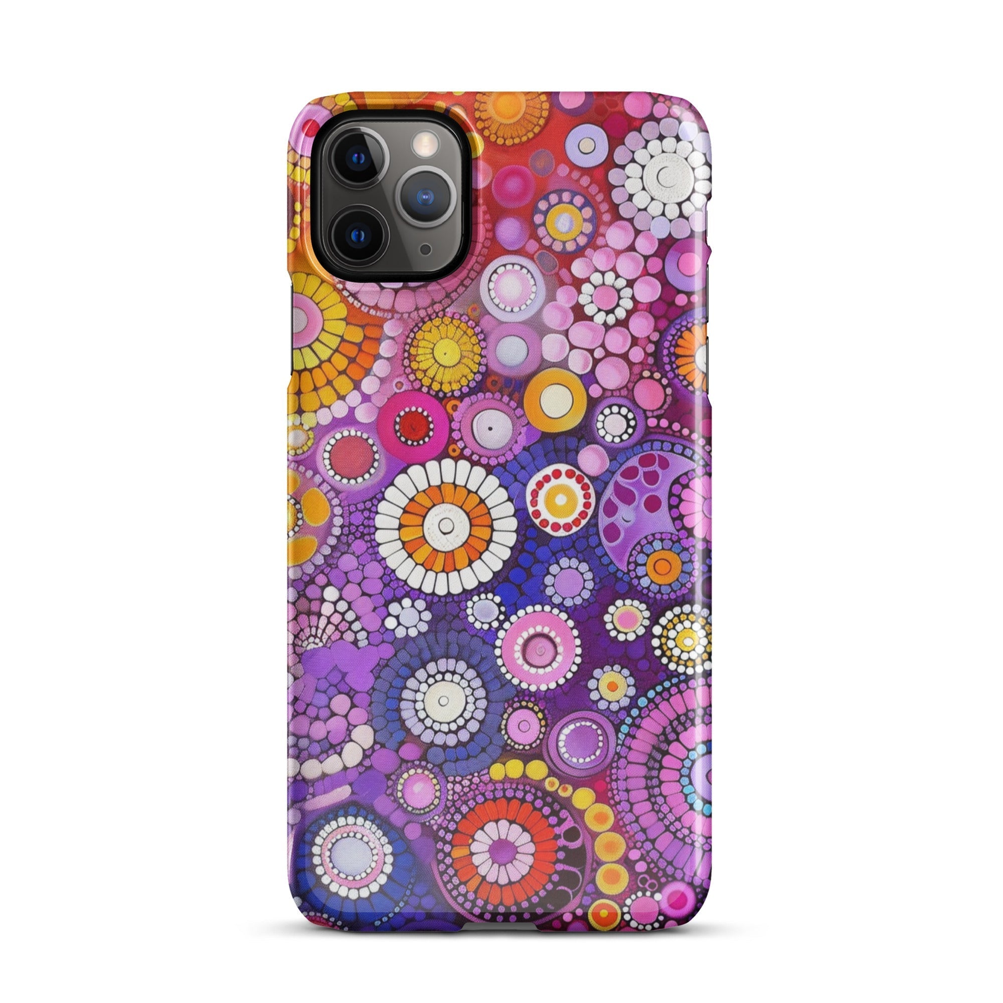JetGirl Art Phone Case Glossy Snap Case / iPhone 11 Pro Max Folk Art Phone case for iPhone