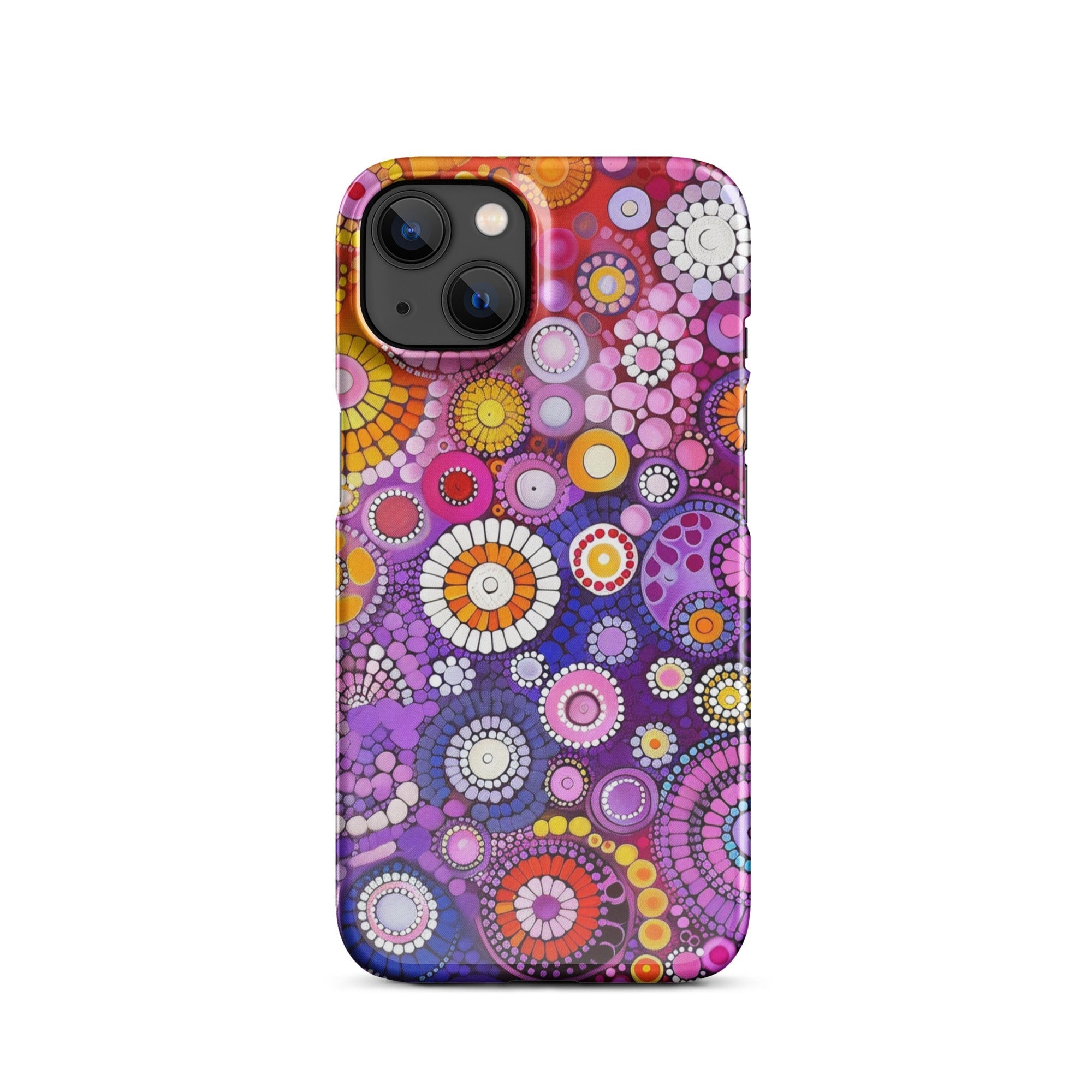 JetGirl Art Phone Case Glossy Snap Case / iPhone 13 Folk Art Phone case for iPhone