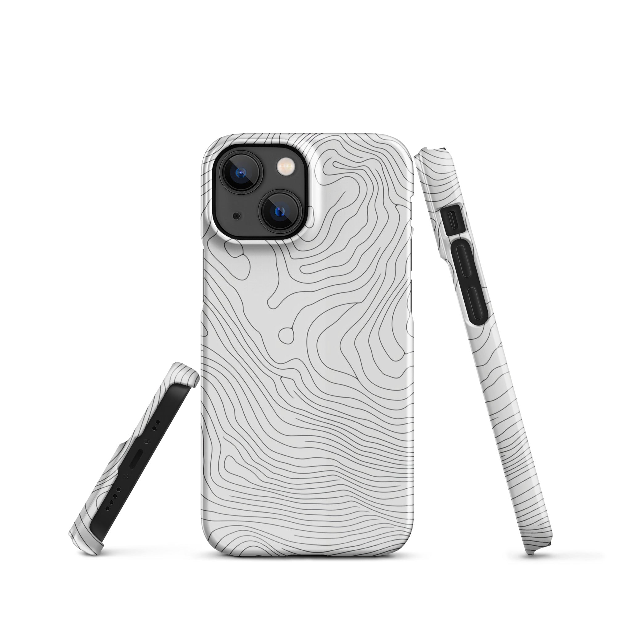 JetGirl Art Phone Case Glossy Snap Case / iPhone 13 Mini Grey Phone Phone case for iPhone
