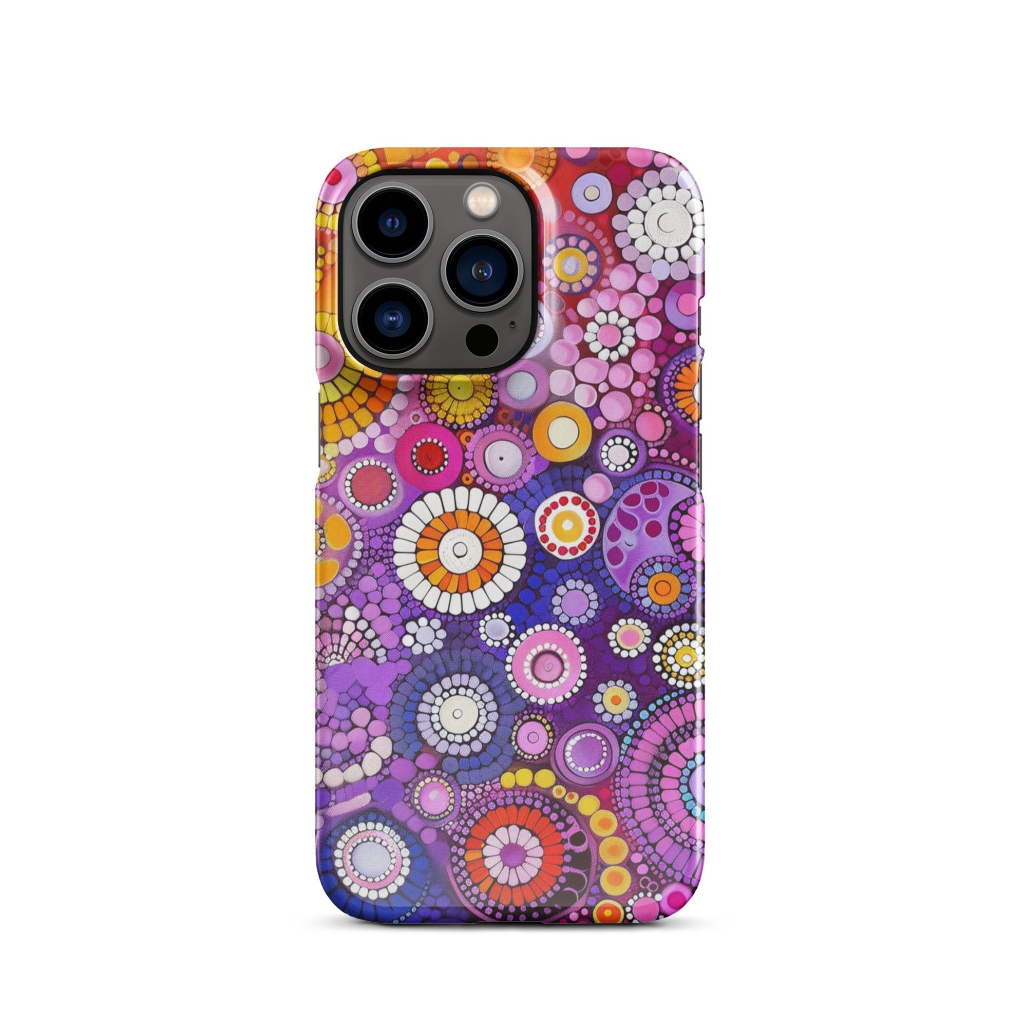 JetGirl Art Phone Case Glossy Snap Case / iPhone 13 Pro Folk Art Phone case for iPhone