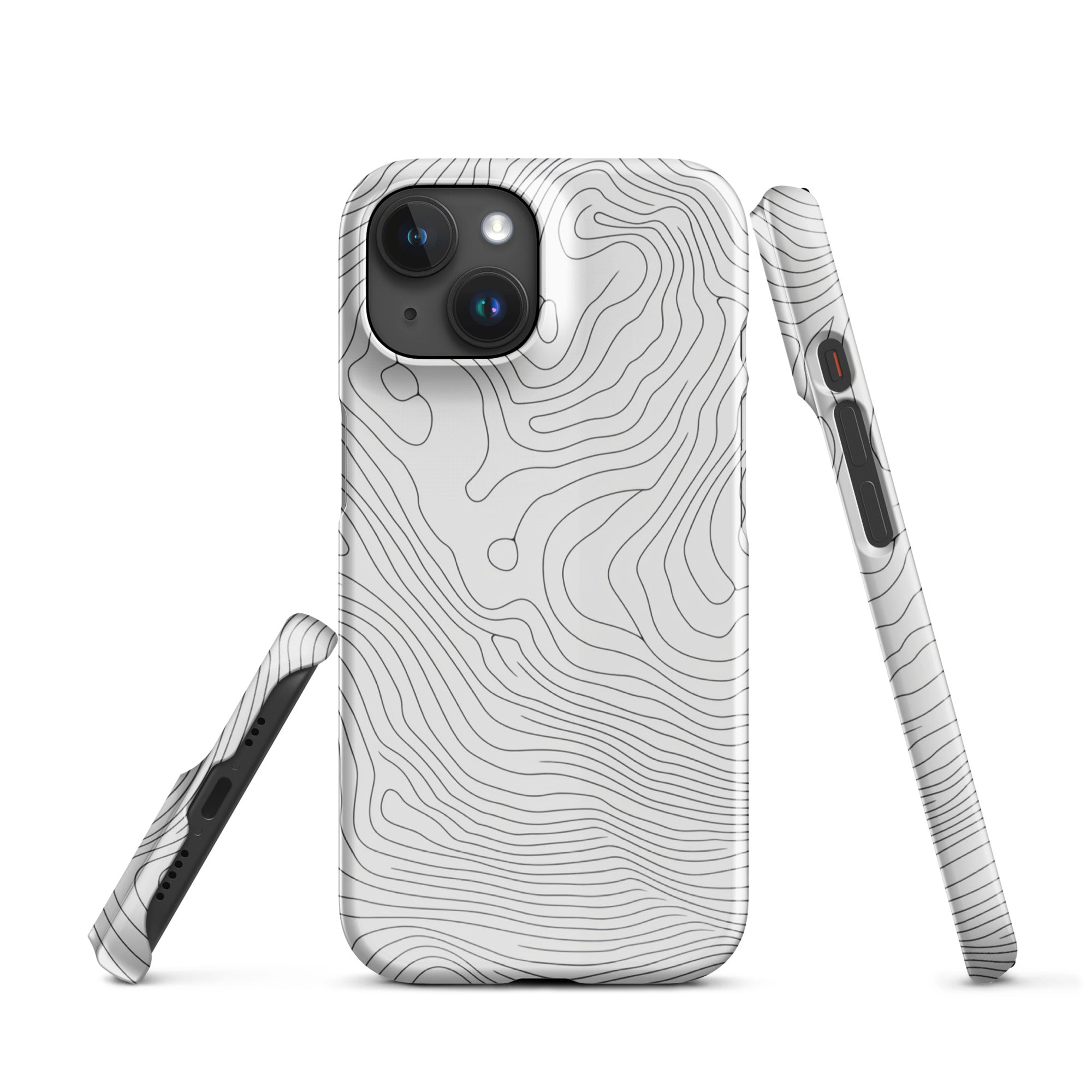 JetGirl Art Phone Case Glossy Snap Case / iPhone 15 Grey Phone Phone case for iPhone