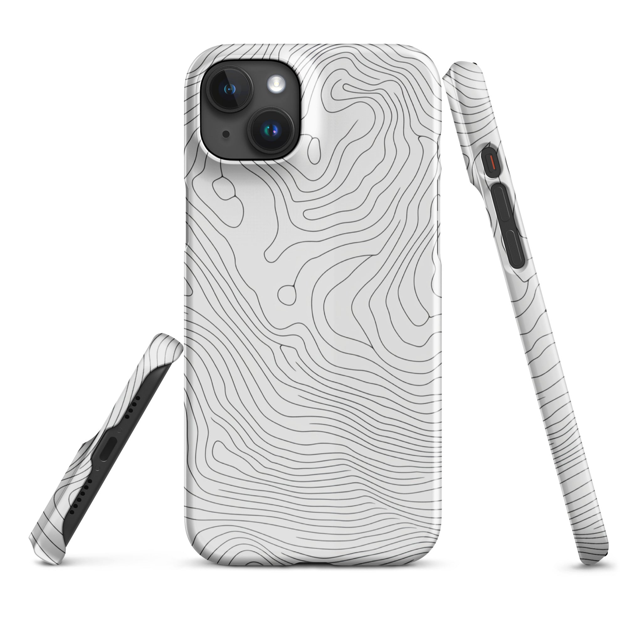 JetGirl Art Phone Case Glossy Snap Case / iPhone 15 Plus Grey Phone Phone case for iPhone