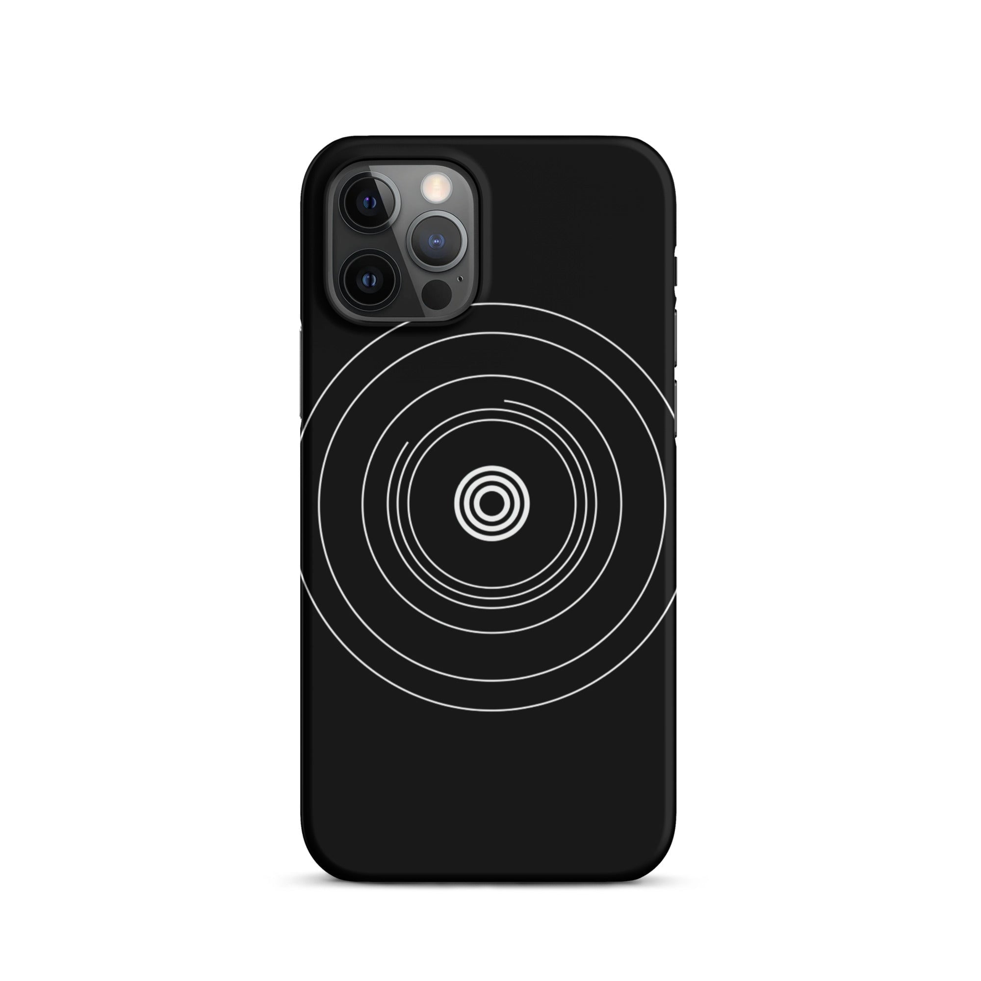 JetGirl Art Phone Case Matte Hard Case / iPhone 12 Pro Black Circle Phone case for iPhone