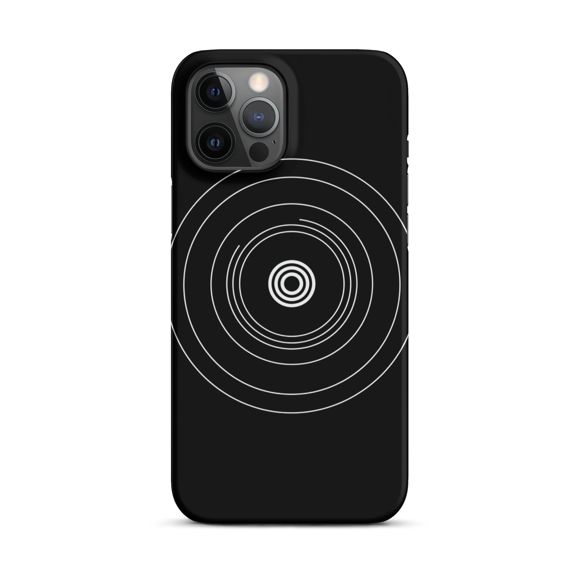 JetGirl Art Phone Case Matte Hard Case / iPhone 12 Pro Max Black Circle Phone case for iPhone