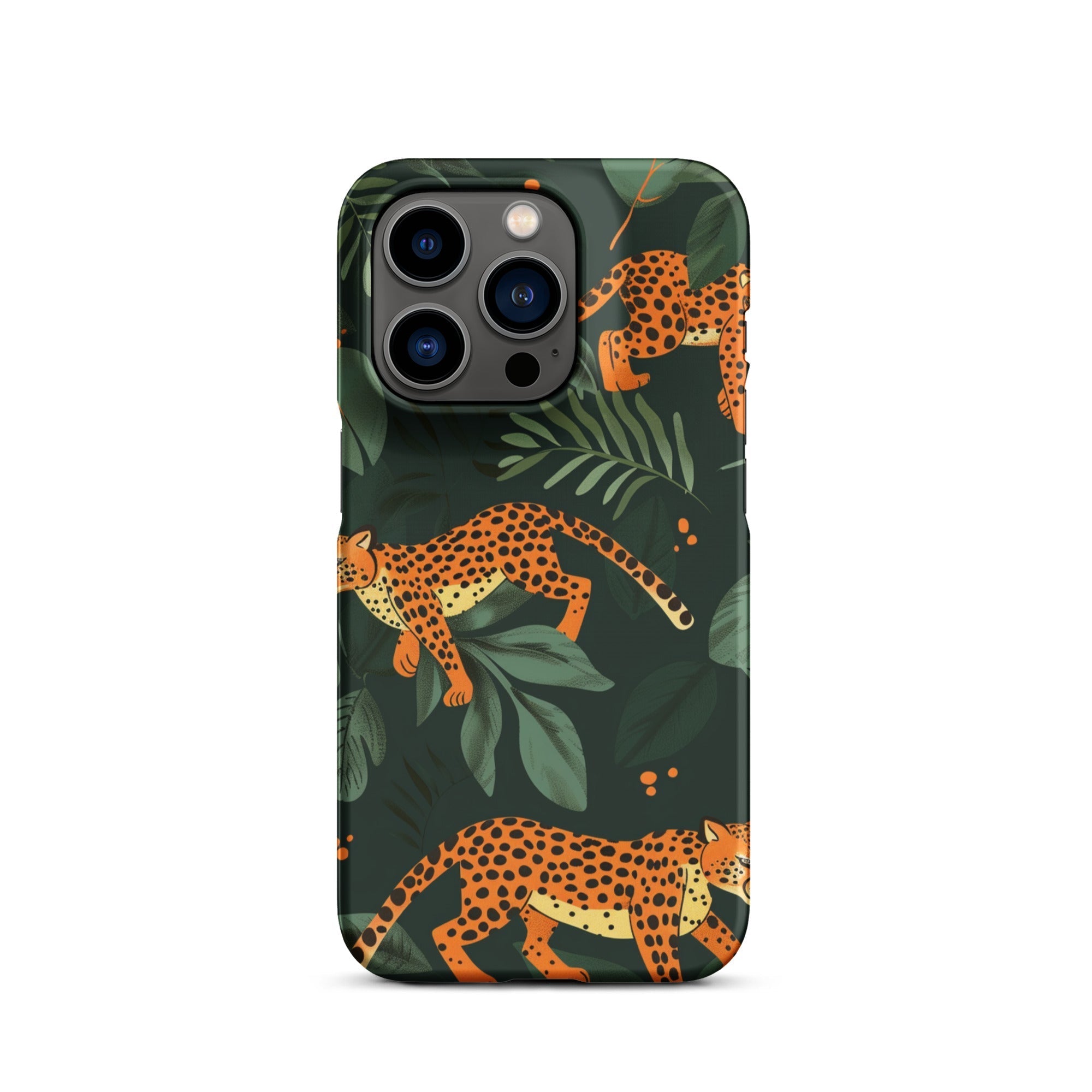 JetGirl Art Phone Case Matte Hard Case / iPhone 14 Pro Leopard baby Phone case for iPhone