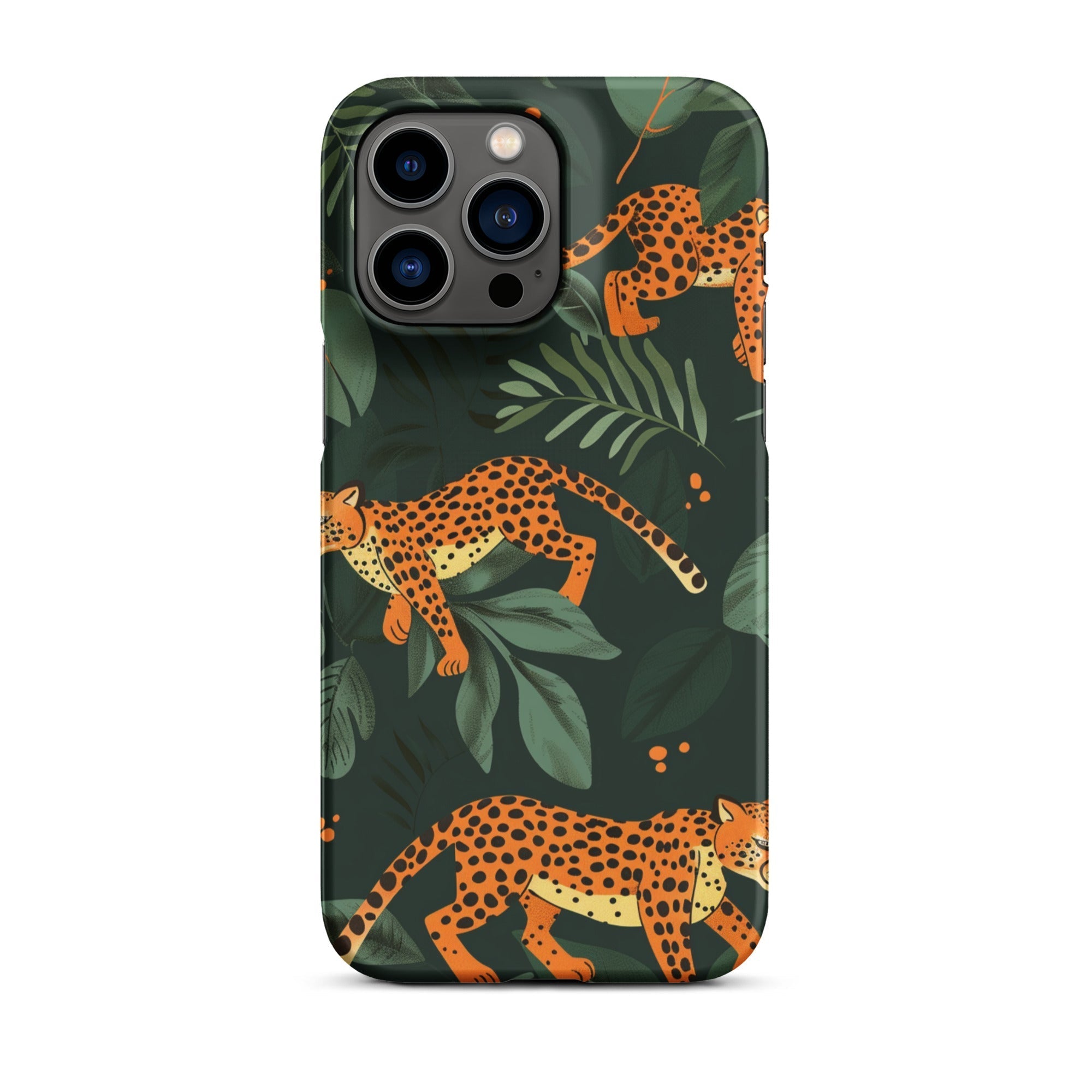 JetGirl Art Phone Case Matte Hard Case / iPhone 14 Pro Max Leopard baby Phone case for iPhone