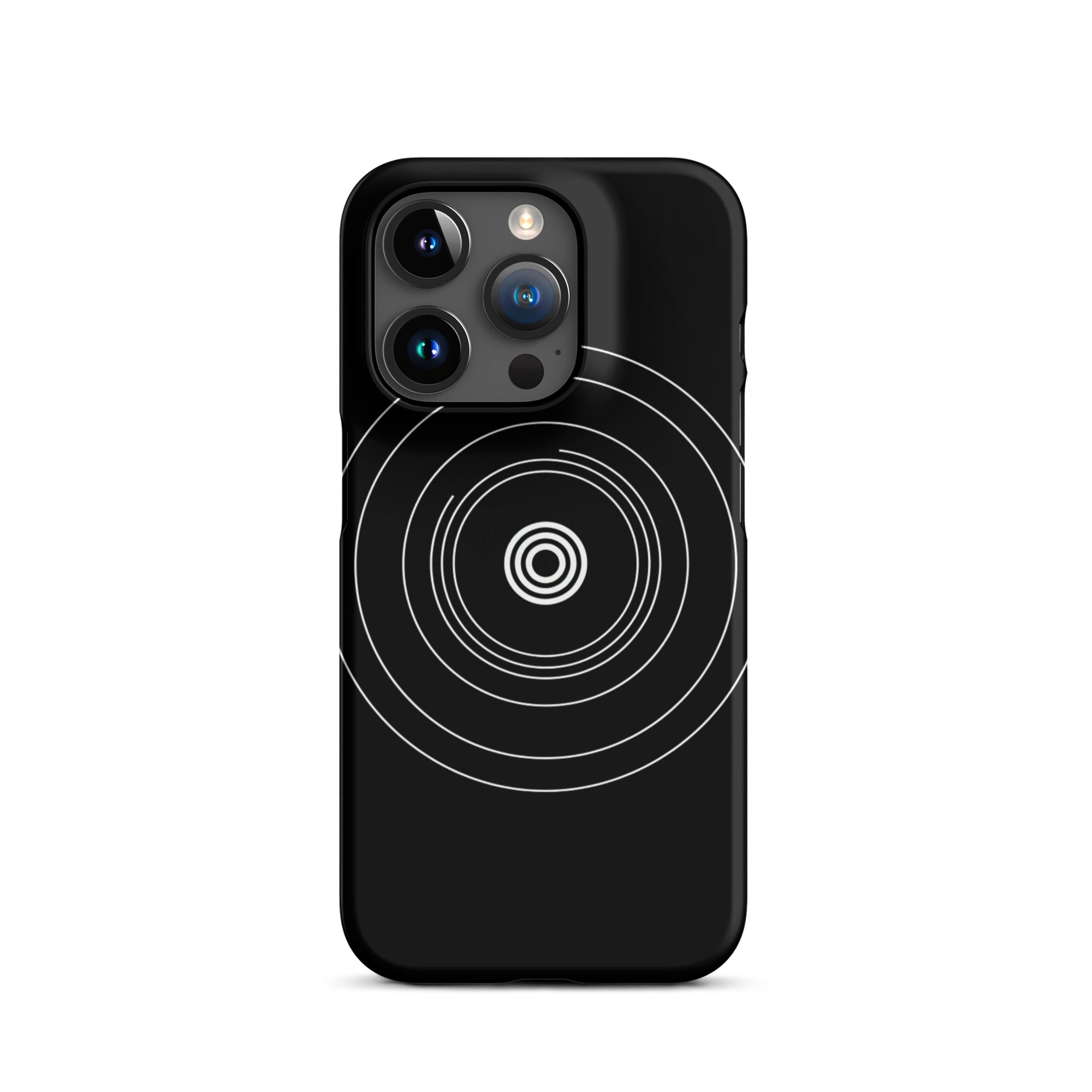 JetGirl Art Phone Case Matte Hard Case / iPhone 15 Pro Black Circle Phone case for iPhone