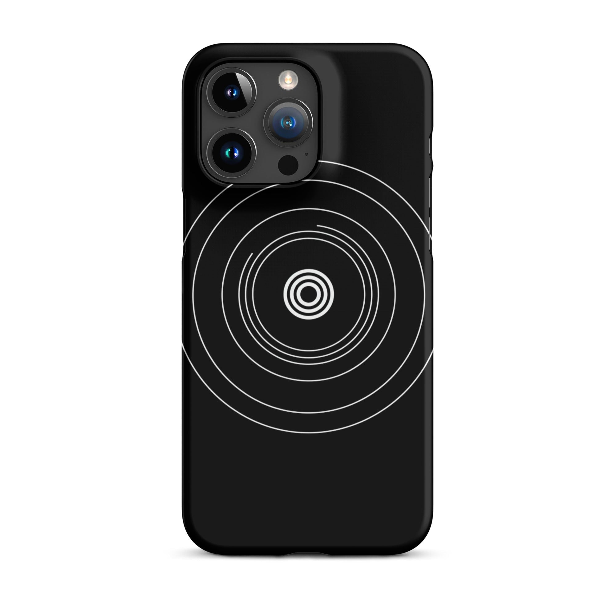JetGirl Art Phone Case Matte Hard Case / iPhone 15 Pro Max Black Circle Phone case for iPhone