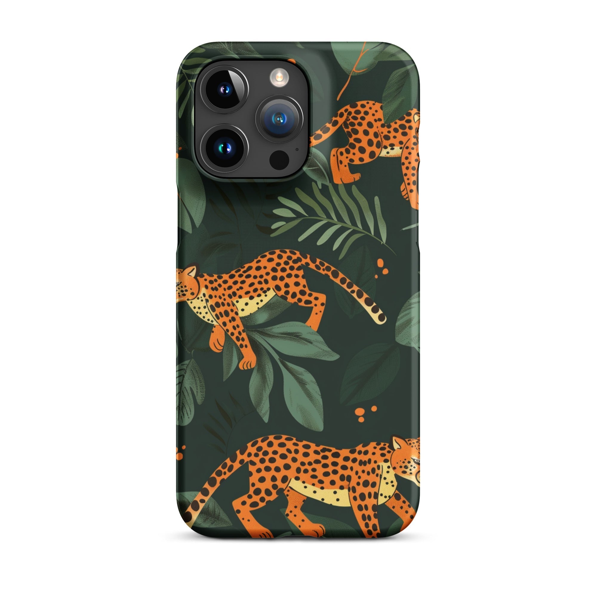 JetGirl Art Phone Case Matte Hard Case / iPhone 15 Pro Max Leopard baby Phone case for iPhone