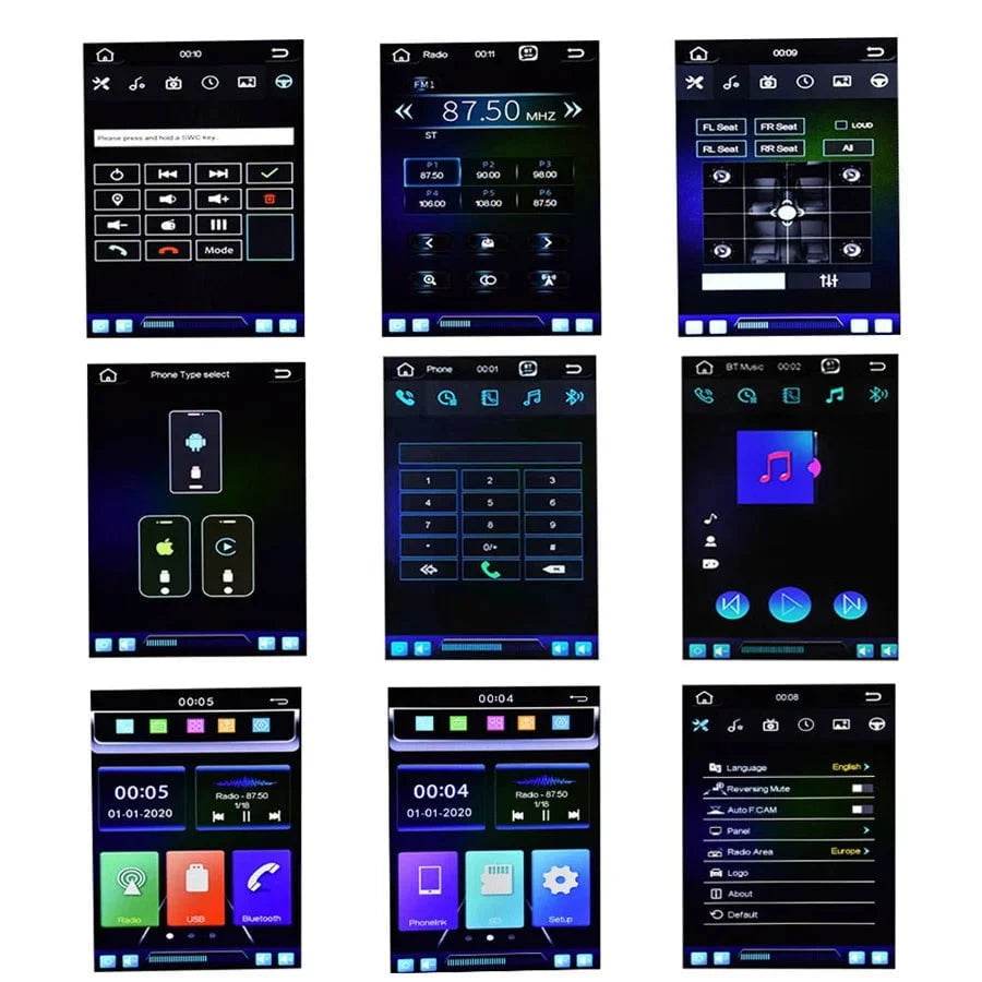 1DIN 9.5 Touchscreen Car Media Player - Nic's Electronics