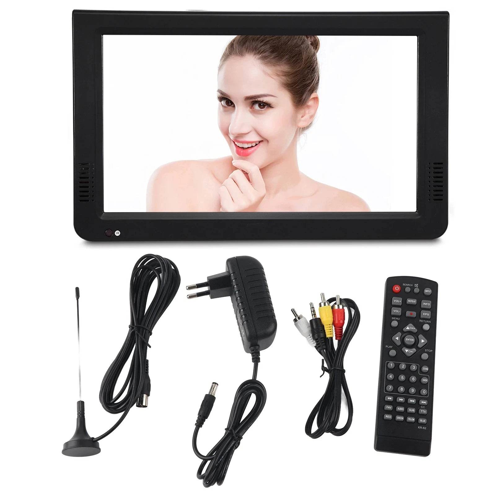 10-inch Portable TV 1024x600 Digital & Analog Display - Nic's Electronics