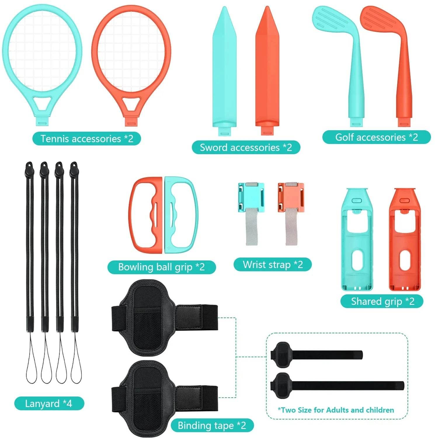 18-in-1 Sports Accessories Bundle for Switch 2 - Nic's Electronics