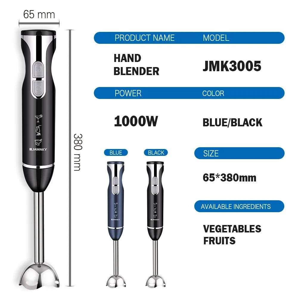 1500W Multi-functional Hand Blender for Baby Food & More - Nic's Electronics