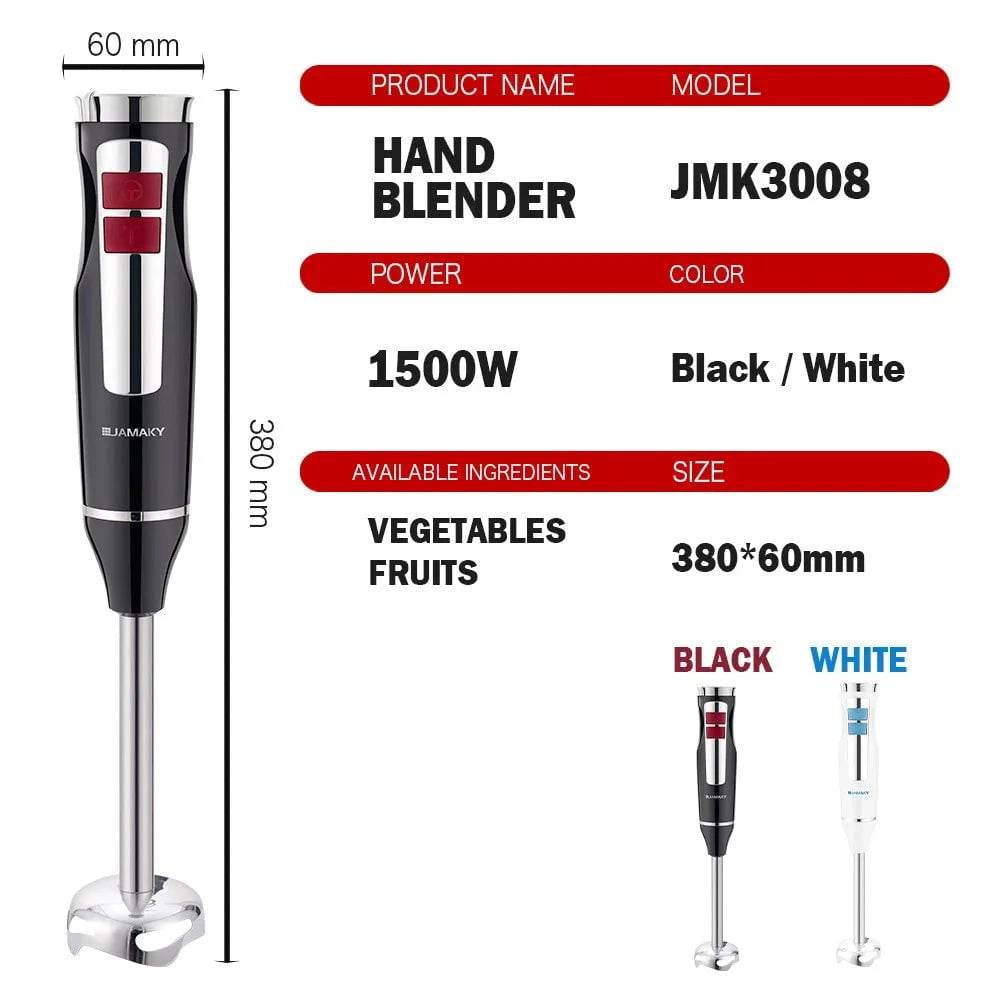 1500W Multi-functional Hand Blender for Baby Food & More - Nic's Electronics