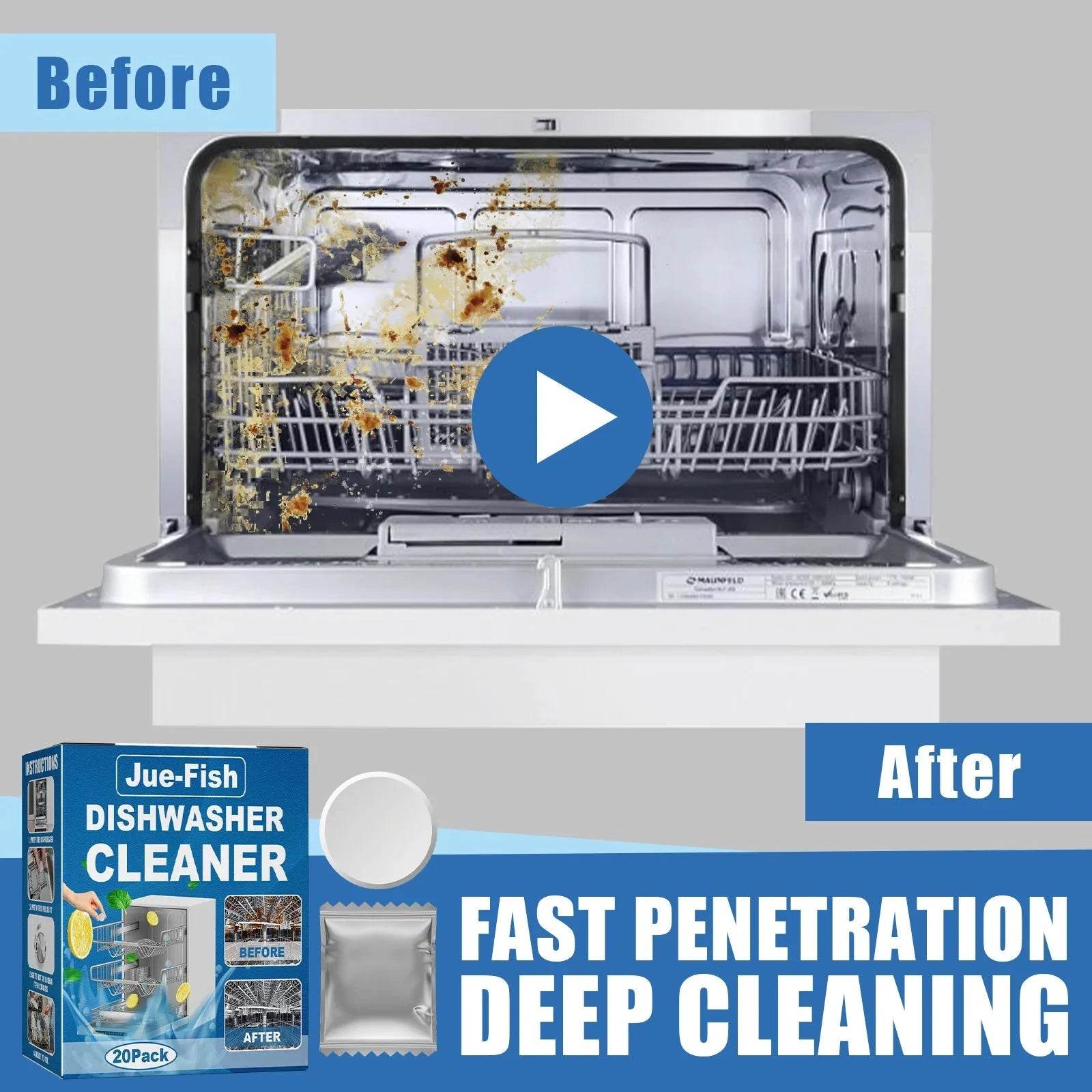 Dishwasher Cleaner Tablets for Deep Cleaning & Descaling - Nic's Electronics