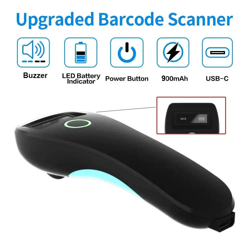 Bluetooth 2D Barcode Scanner | Wireless QR Code Reader - Nic's Electronics