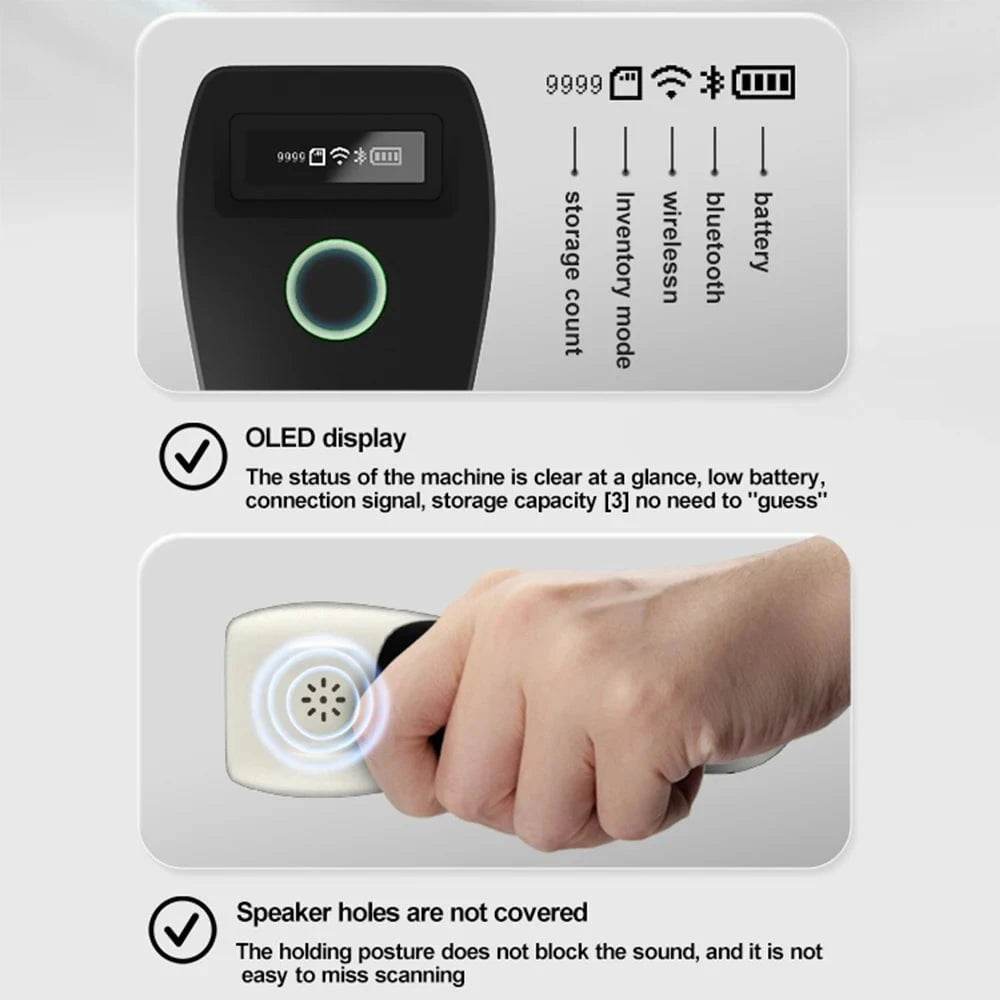 Bluetooth 2D Barcode Scanner | Wireless QR Code Reader - Nic's Electronics