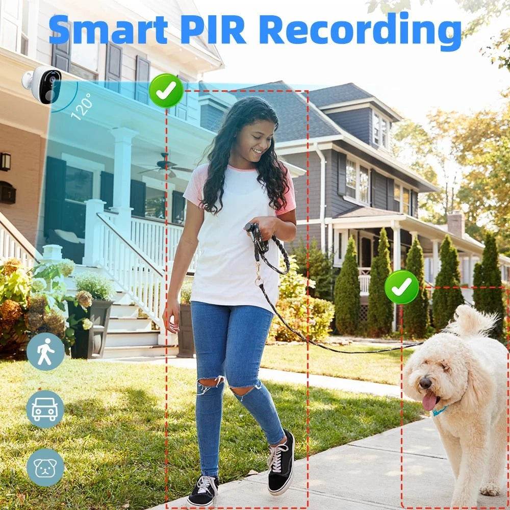 5MP 2K Solar Security Camera with 5G WiFi & Alexa - Nic's Electronics