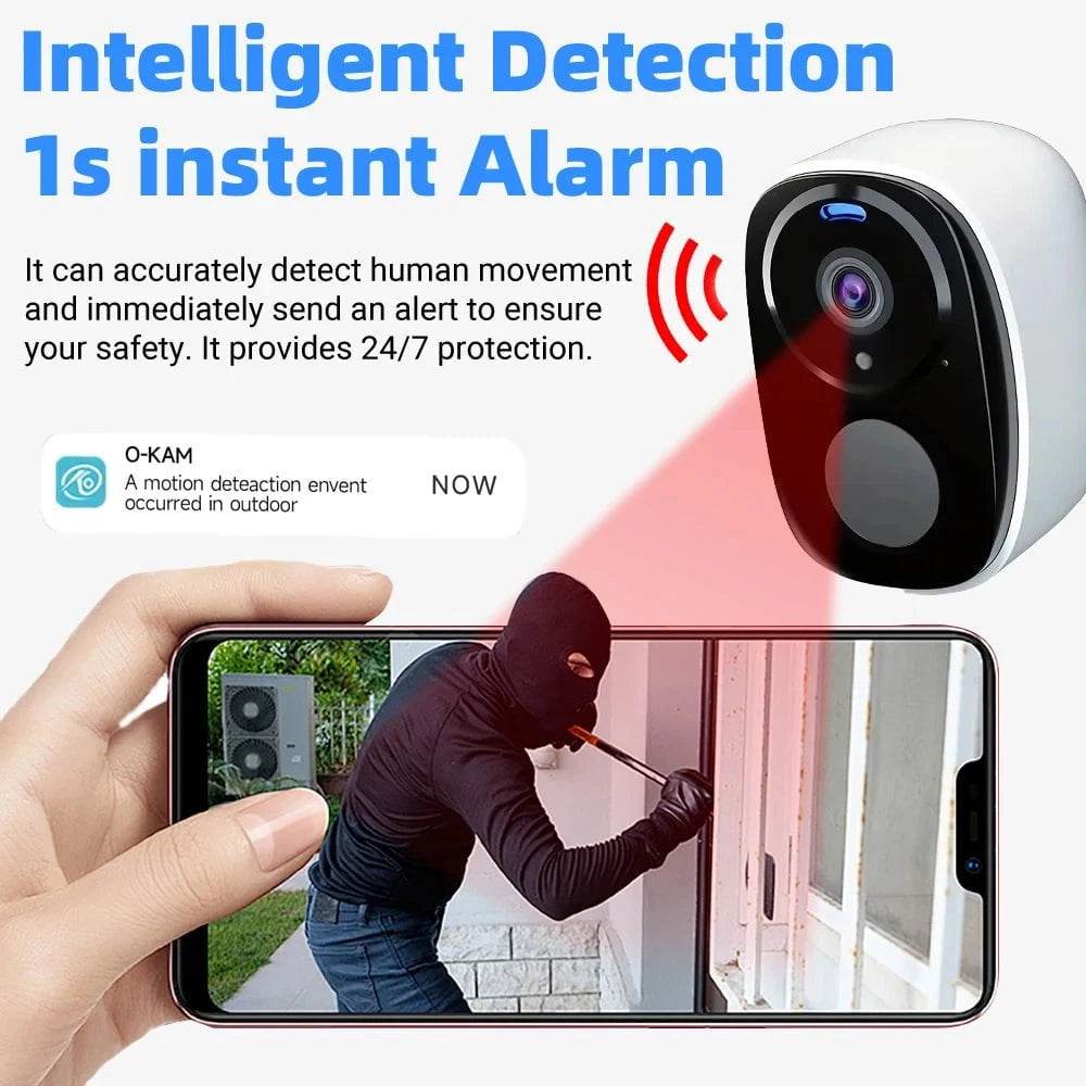 5MP 2K Solar Security Camera with 5G WiFi & Alexa - Nic's Electronics