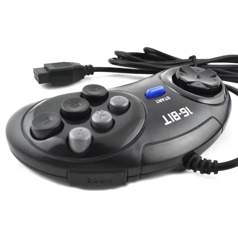 1-2pcs SEGA Genesis 16-Bit 6-Button Gamepad Controller - Nic's Electronics