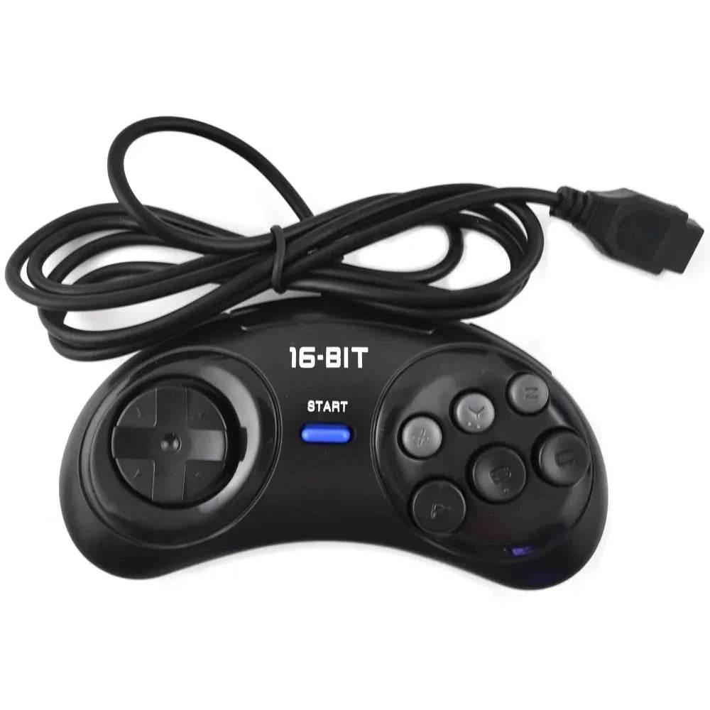 1-2pcs SEGA Genesis 16-Bit 6-Button Gamepad Controller - Nic's Electronics