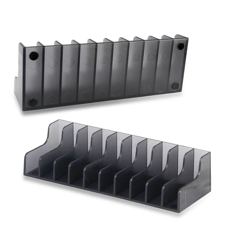 2pcs PS4 Game Disc Storage Stand – Black Hard Shell Holder for 10 Discs - Nic's Electronics