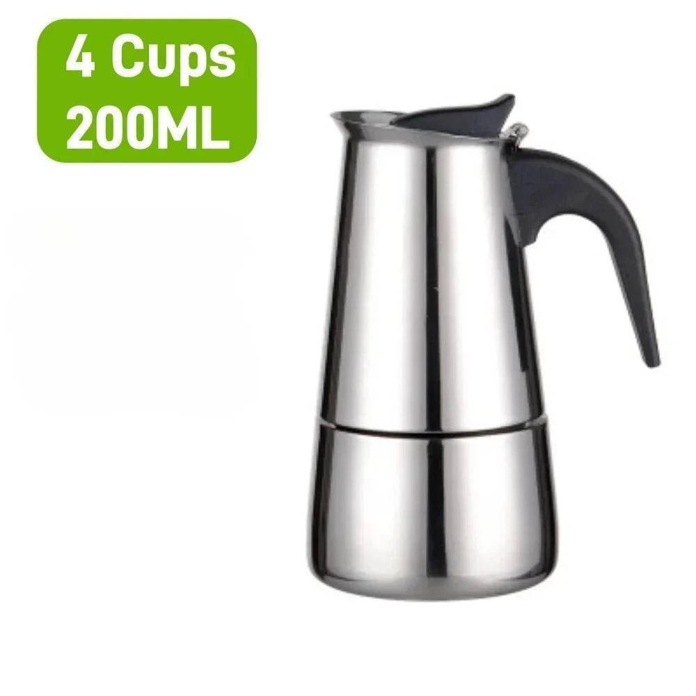Stainless Steel Moka Pot for Induction Cooktops - Nic's Electronics