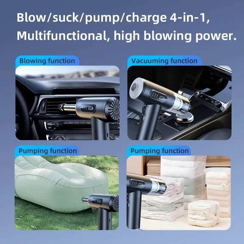 50000RPM Handheld Car Vacuum | Cordless Cleaner & Blower - Nic's Electronics