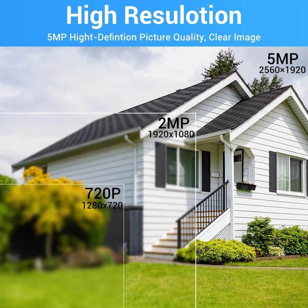 Wireless Outdoor Camera with 5MP and PIR Alarm - Nic's Electronics