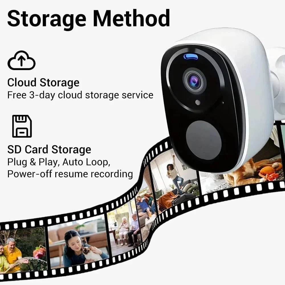 Wireless Outdoor Camera with 5MP and PIR Alarm - Nic's Electronics