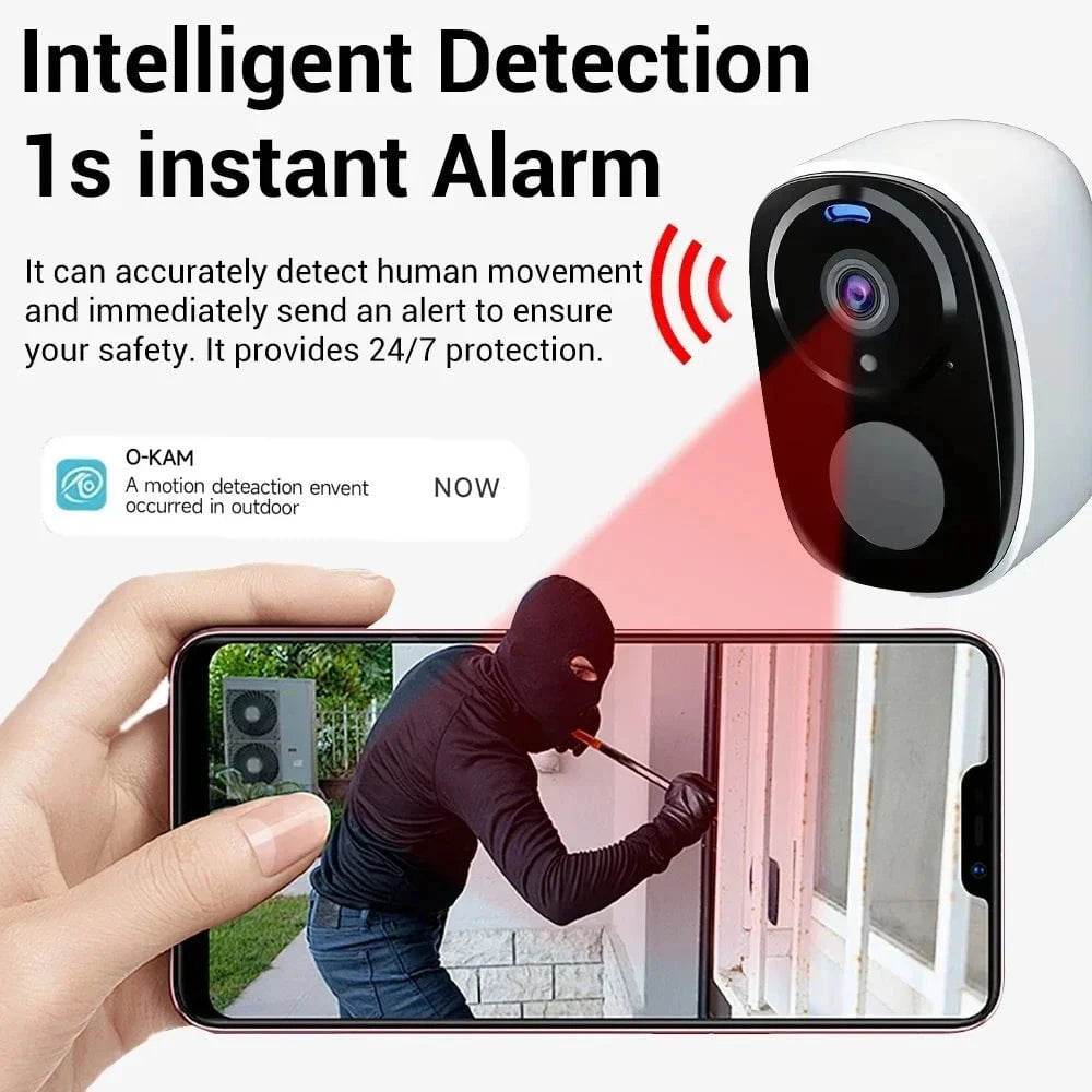 Wireless Outdoor Camera with 5MP and PIR Alarm - Nic's Electronics