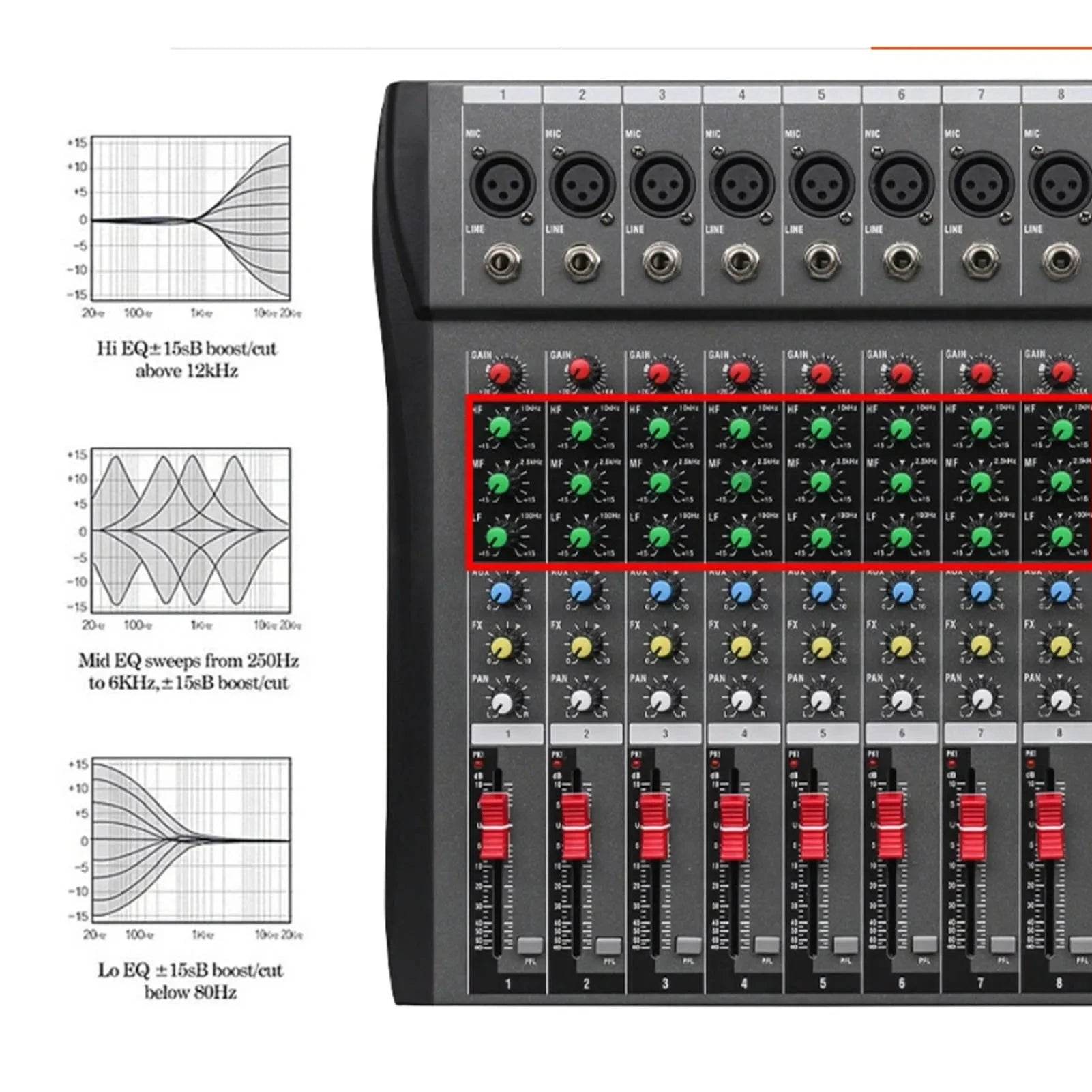 Professional Streaming Mixing Console with Bluetooth - Nic's Electronics