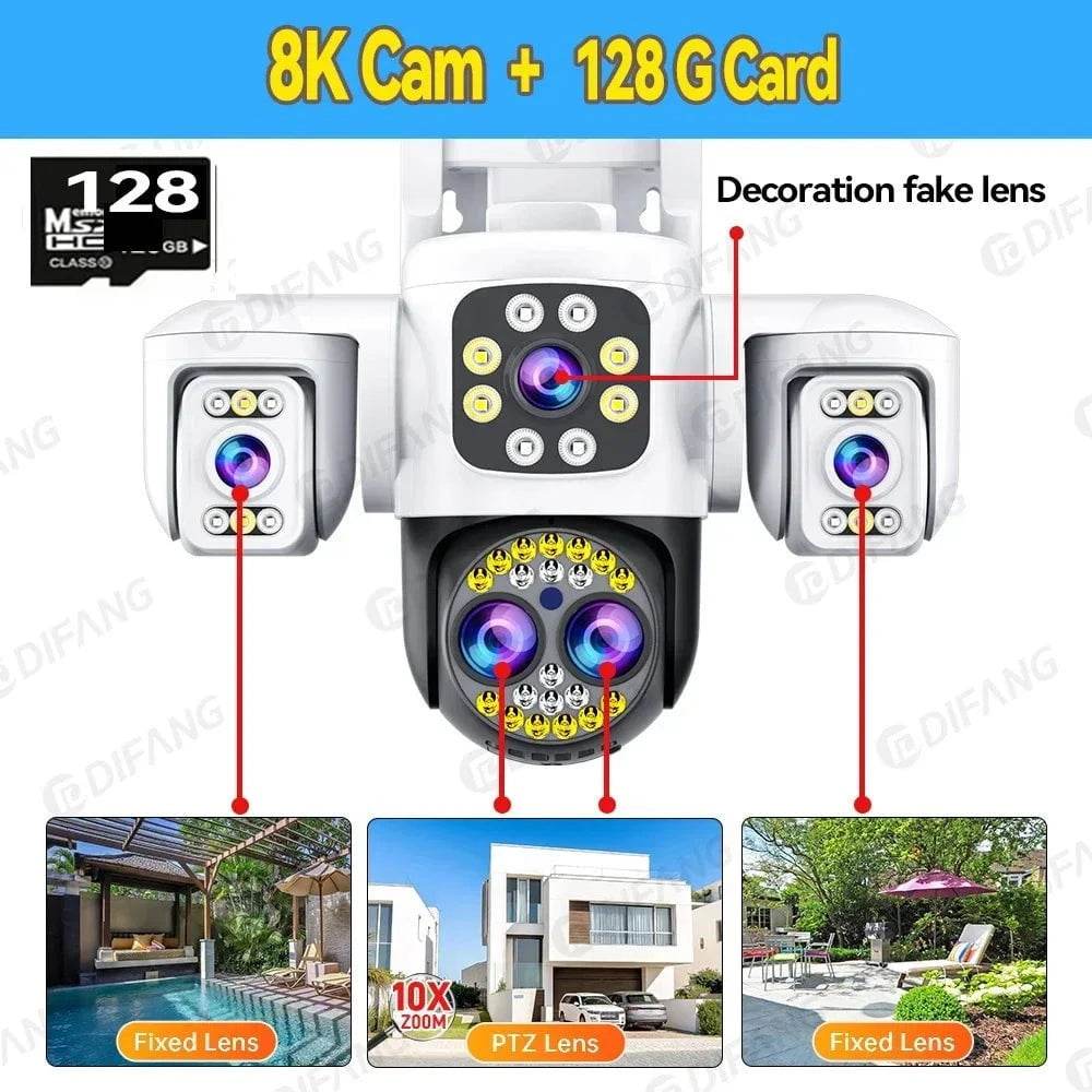 Outdoor 8K 16MP Security Camera with AI & WiFi - Nic's Electronics