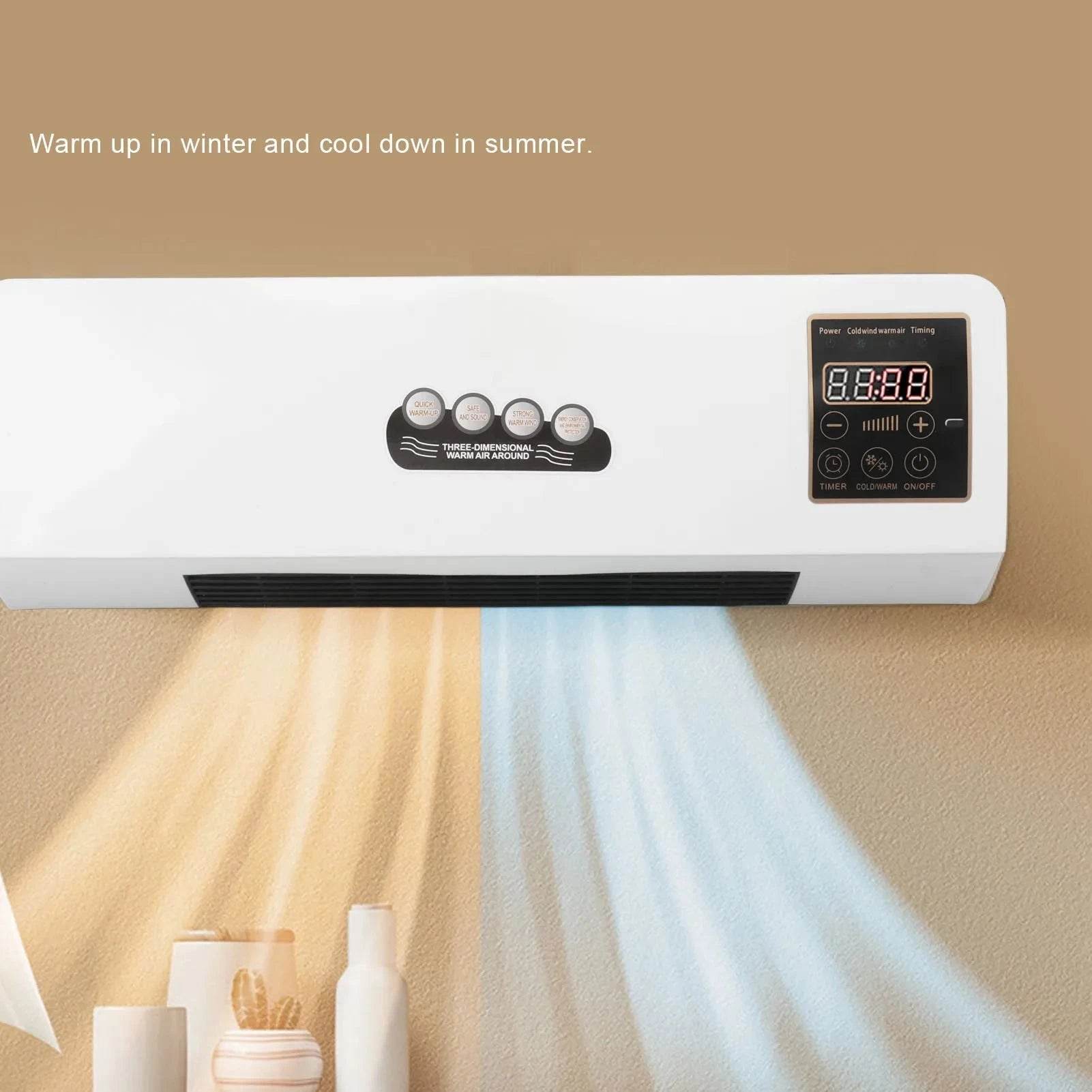 Portable Air Cooler & Heater | Wall Mounted AC Fan - Nic's Electronics