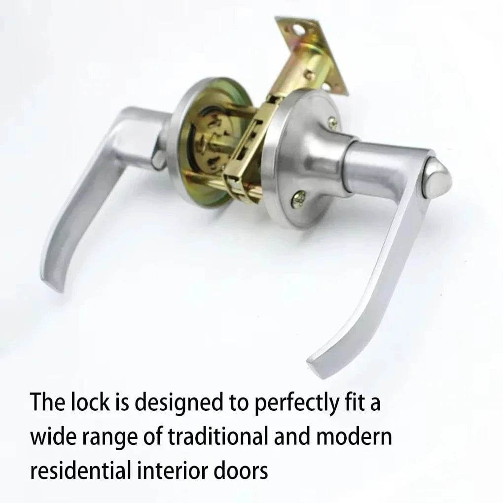 Round Door Handle Lock with Key for Bedrooms - Nic's Electronics