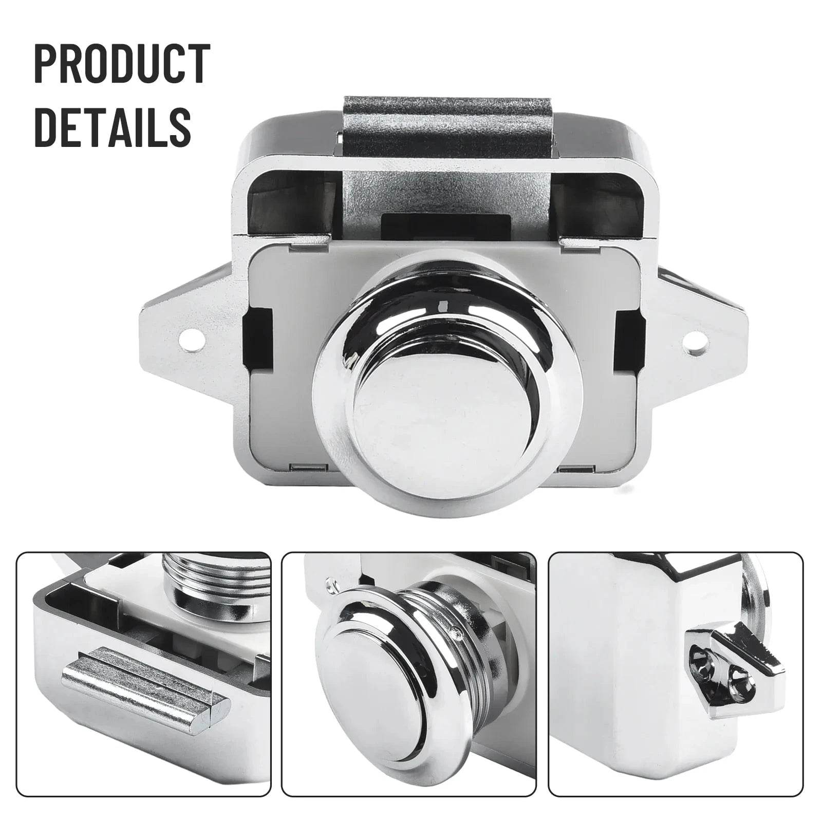 Keyless RV Push Cabinet Locks for Motorhomes & Campers - Nic's Electronics
