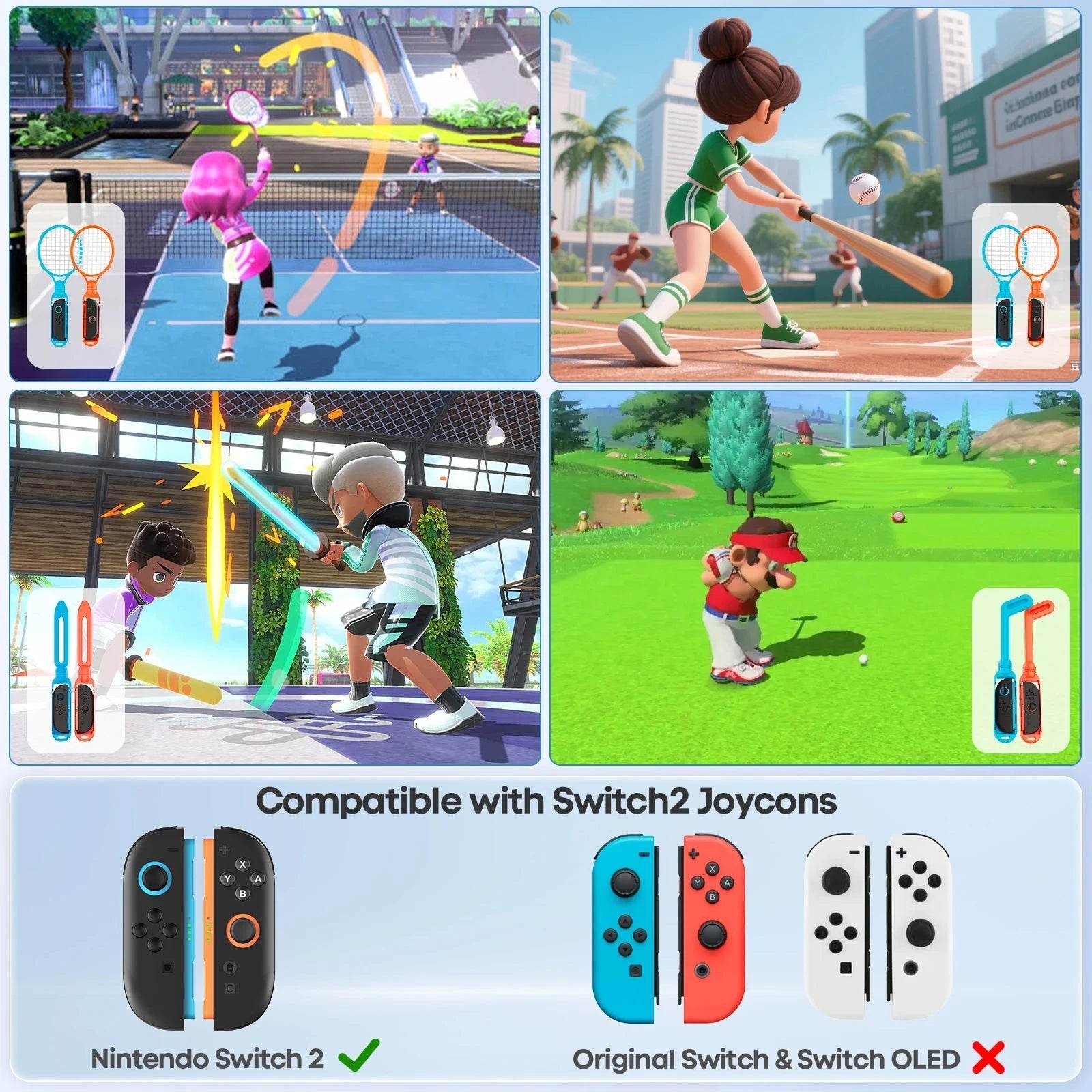 All-in-One Switch 2 Sports Accessories Kit with Storage Stand - Nic's Electronics