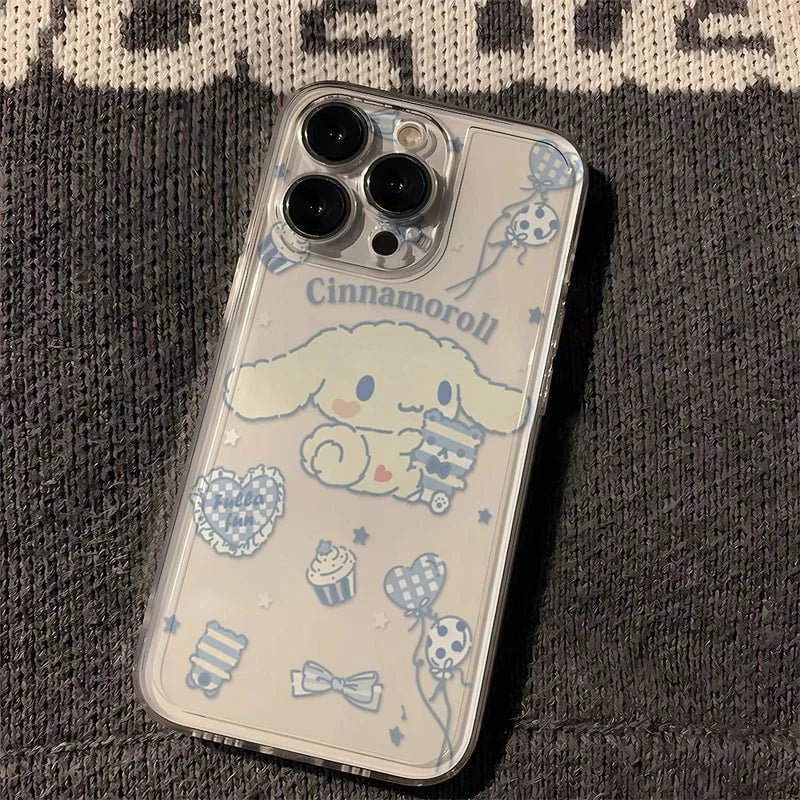 Nic's Electronics A1 / For iPhone 14 Sanrio Hello Kitty Cinnamoroll Phone Case For Iphone 15 14 13 12 11 Pro Max 7 8 Plus X XR XS Max Girl Gift Anti drop Phone Cases