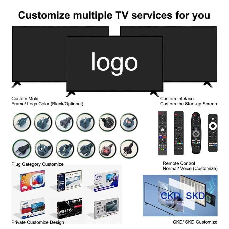 Custom 4K Android Flat Screen Smart TVs – 32 to 65 LED Televisions - Nic's Electronics