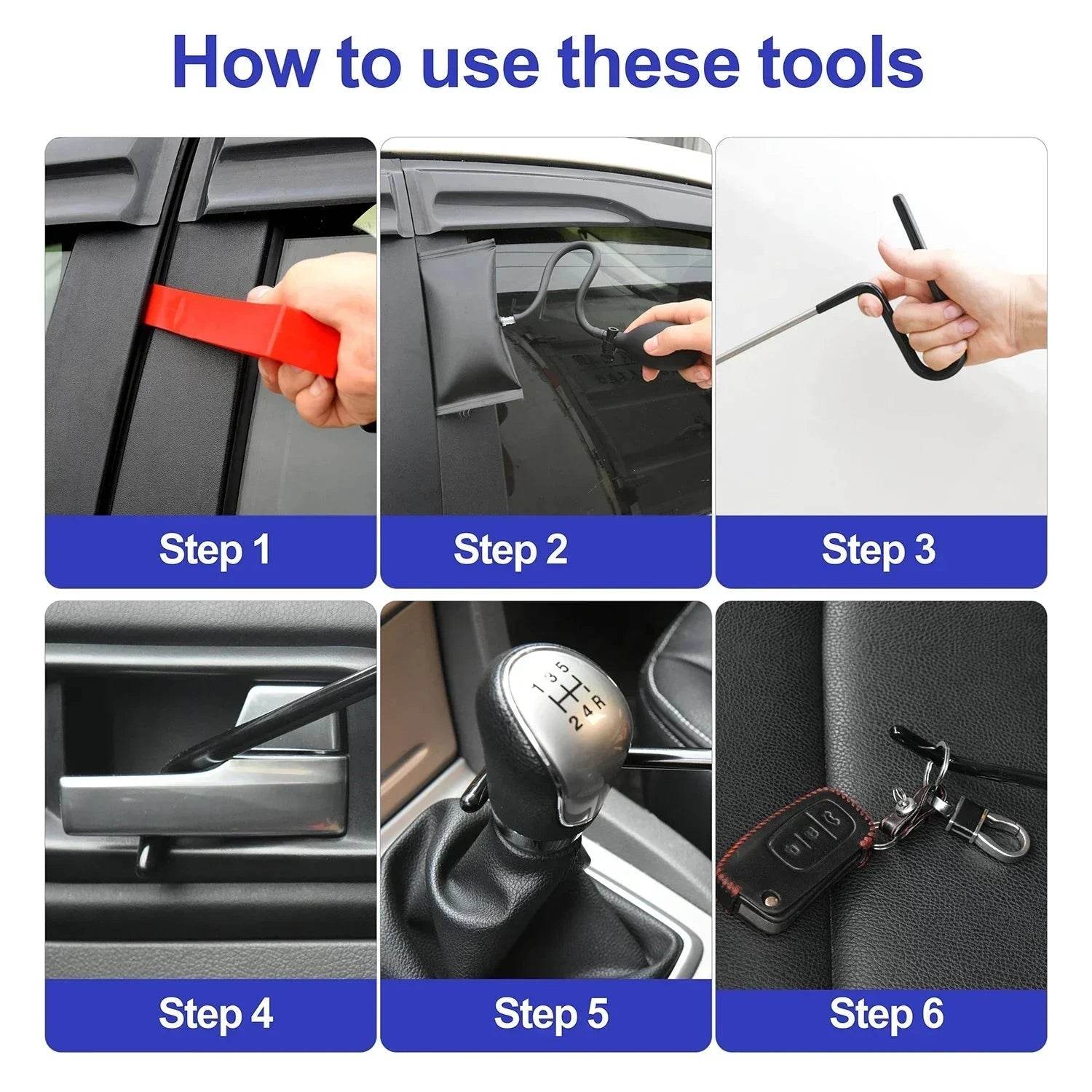 Car Lockout Tool Kit with Long Reach Grabber - Nic's Electronics
