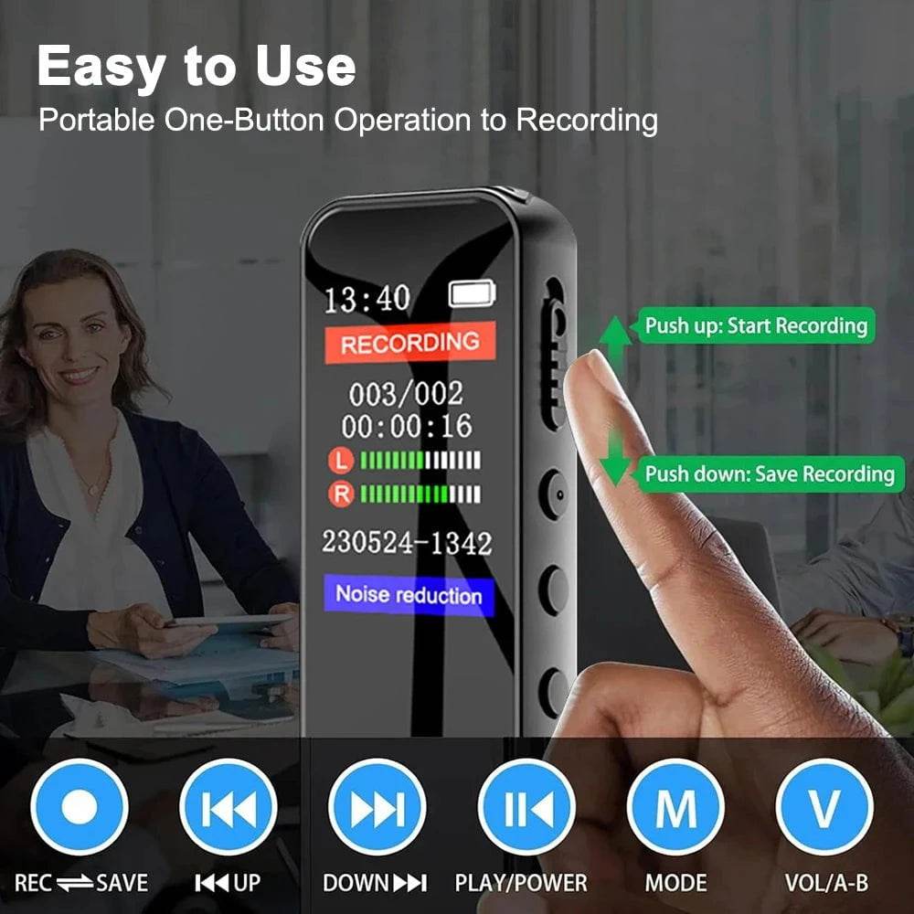 High-Quality Dictaphone with Colorful Display - Nic's Electronics