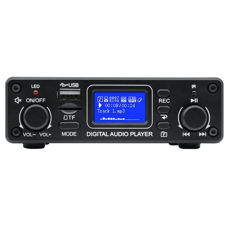 ABAC-LCD Portable Digital Audio Player with Amplifier - Nic's Electronics